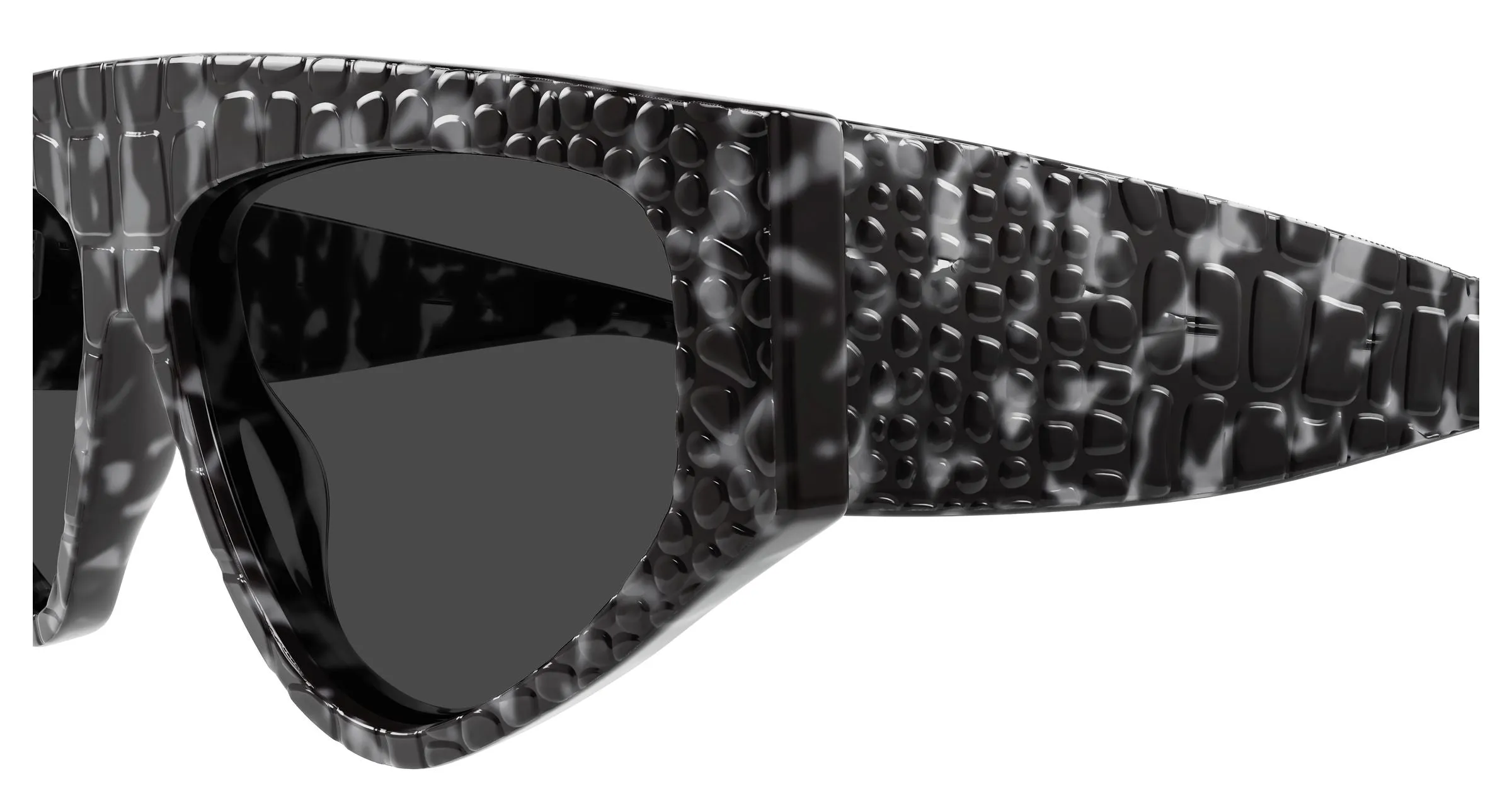 AZZEDINE ALAÏA AA0097S 003 Occhiali da sole Acetato Havana Grigio Geometrica - immagine 3