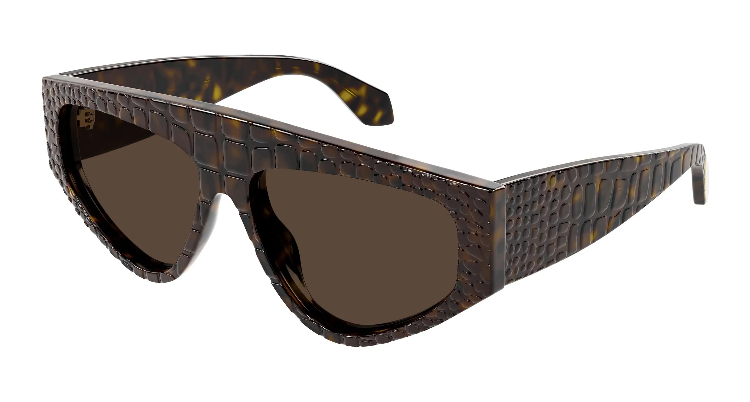 AZZEDINE ALAÏA AA0097S 002 Occhiali da sole Acetato Havana Marrone Geometrica - immagine 1