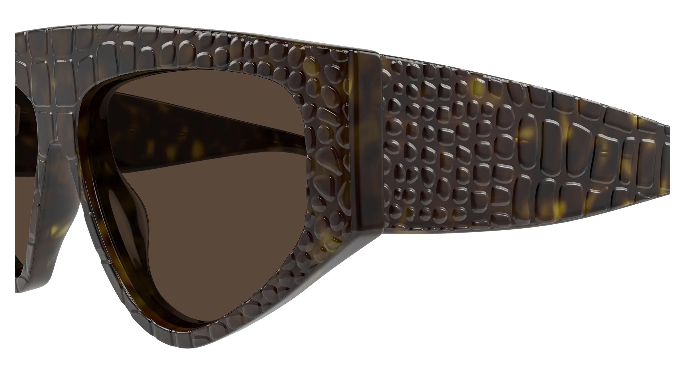 AZZEDINE ALAÏA AA0097S 002 Occhiali da sole Acetato Havana Marrone Geometrica - immagine 3