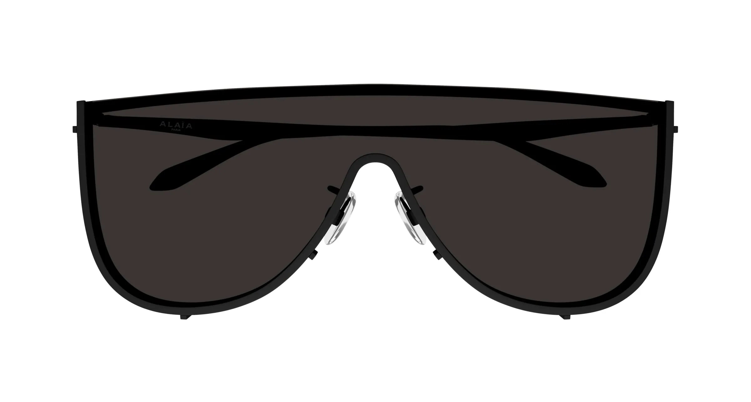 AZZEDINE ALAÏA AA0094S 001 Occhiali da sole Metallo Nero Grigio Avvolgente - immagine 2