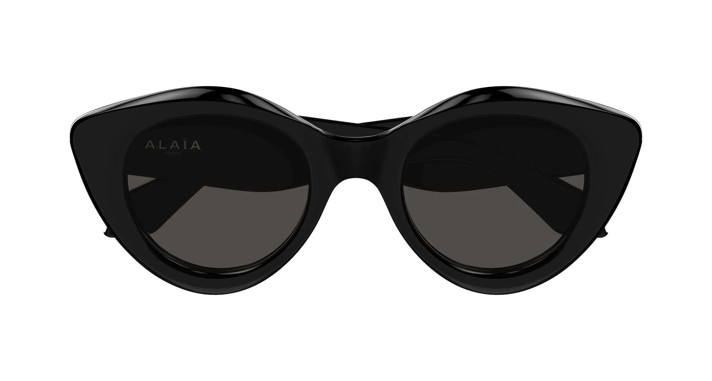 AZZEDINE ALAÏA AA0091S 001 Occhiali da sole Acetato Nero Grigio Rotonda - immagine 2