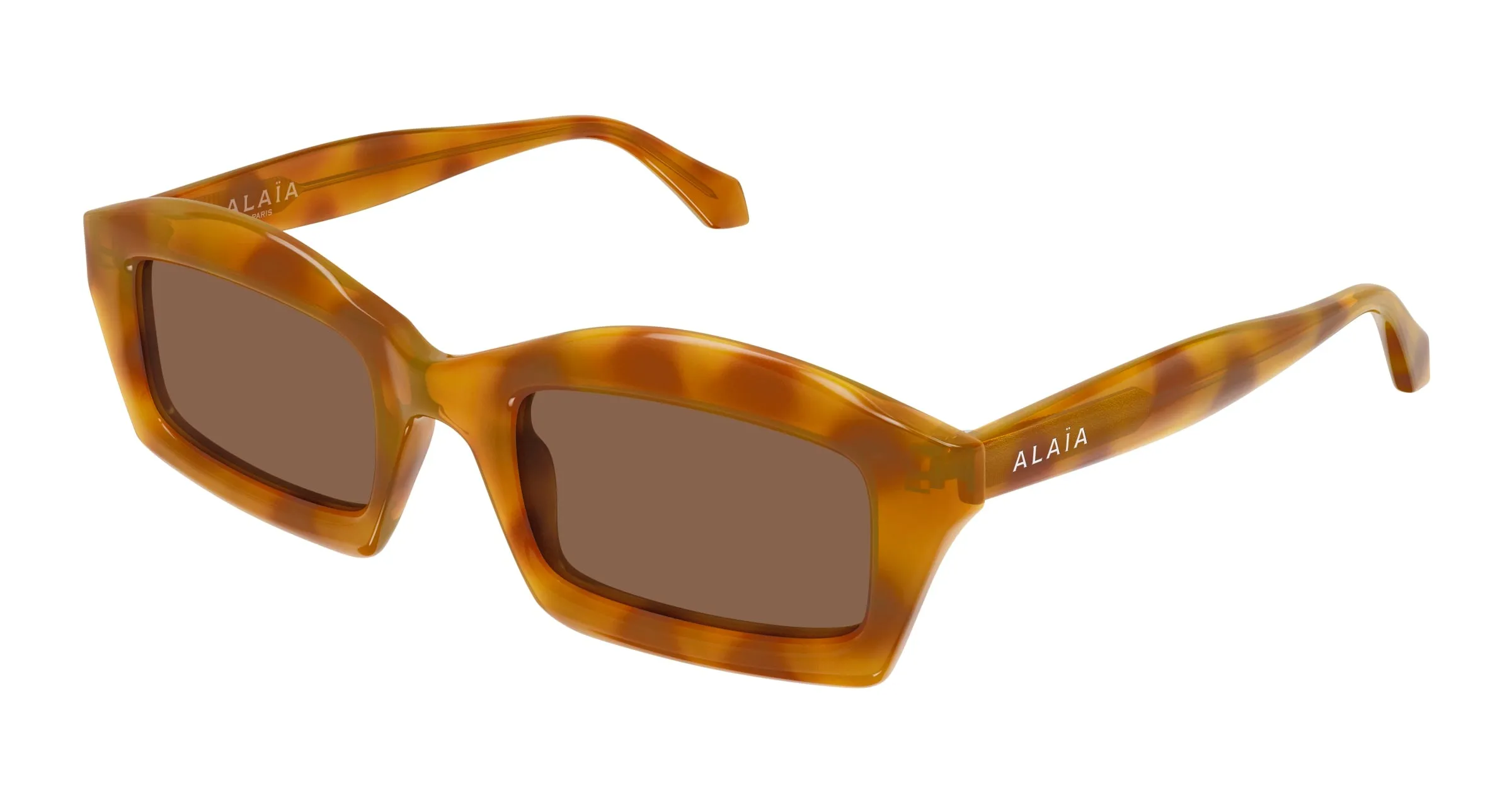 AZZEDINE ALAÏA AA0089S 004 Occhiali da sole Acetato Havana Marrone Squadrata - immagine 1