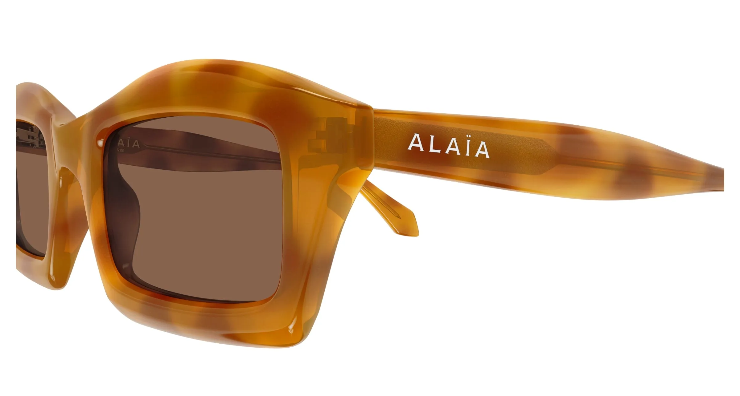 AZZEDINE ALAÏA AA0089S 004 Occhiali da sole Acetato Havana Marrone Squadrata - immagine 3