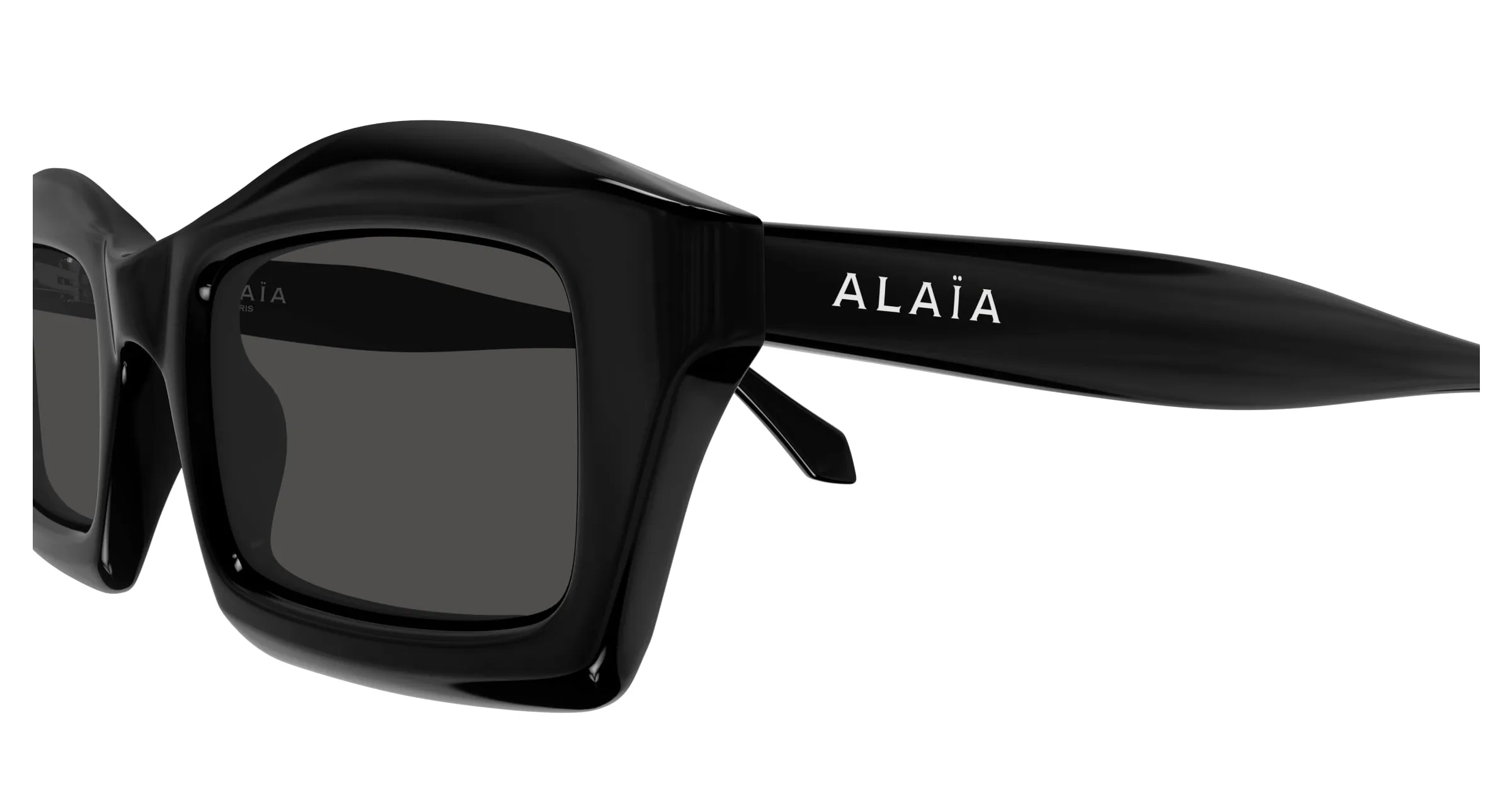 AZZEDINE ALAÏA AA0089S 001 Occhiali da sole Acetato Nero Grigio Squadrata - immagine 3