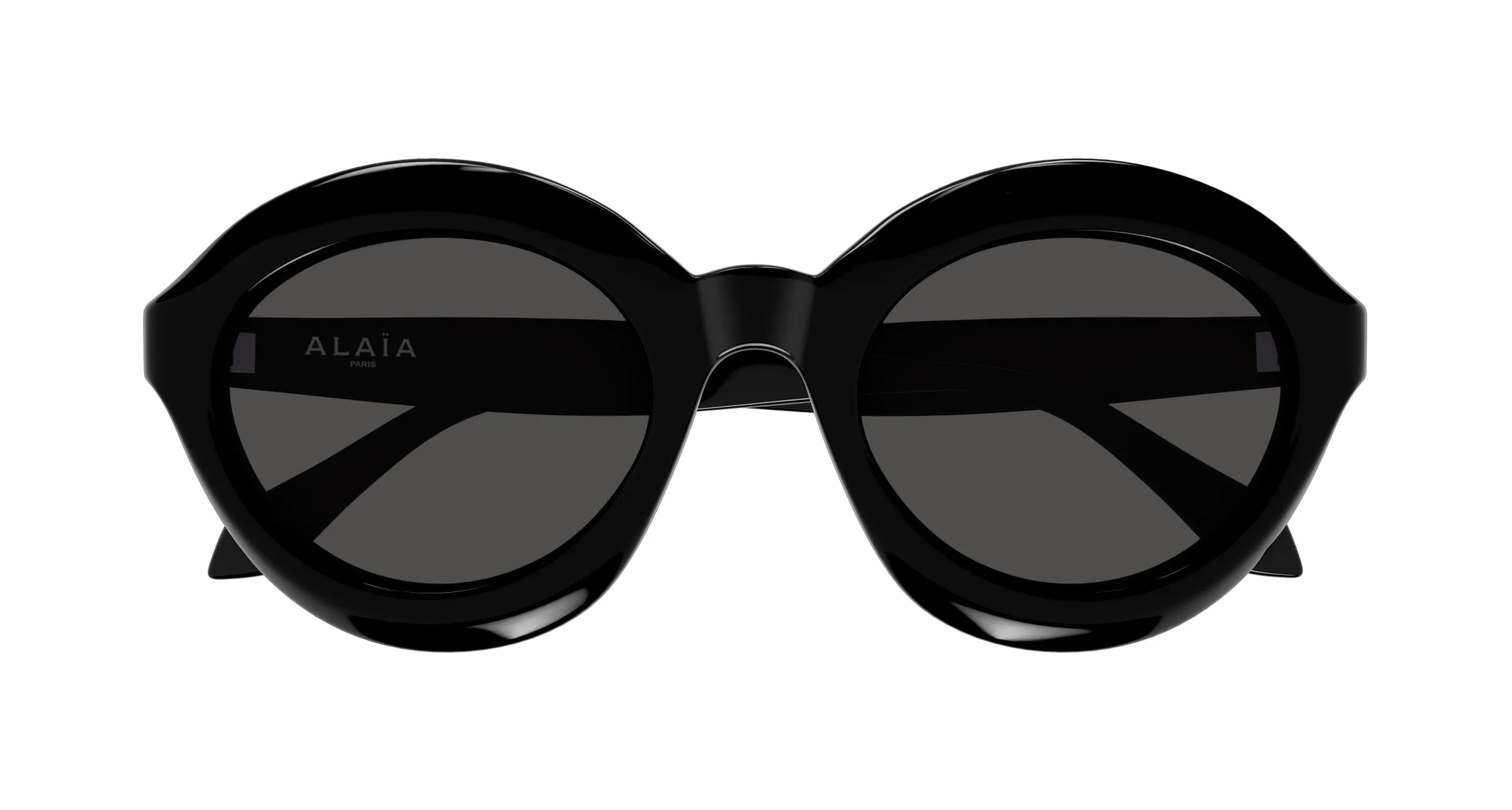 AZZEDINE ALAÏA AA0088S 001 Occhiali da sole Acetato Nero Grigio Rotonda - immagine 2