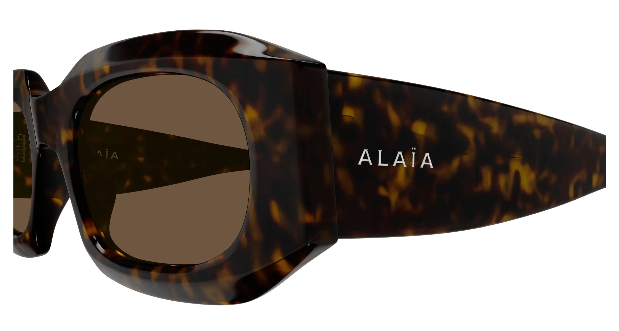 AZZEDINE ALAÏA AA0086S 002 Occhiali da sole Acetato Havana Marrone Squadrata - immagine 3