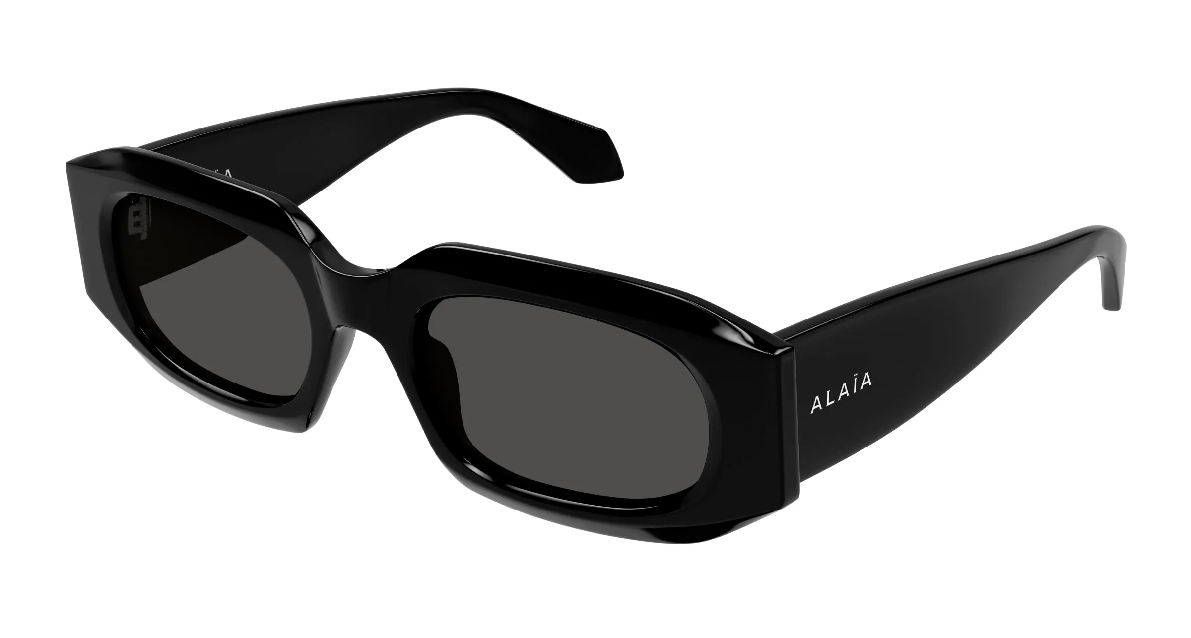 AZZEDINE ALAÏA AA0086S 001 Occhiali da sole Acetato Nero Grigio Squadrata - immagine 1