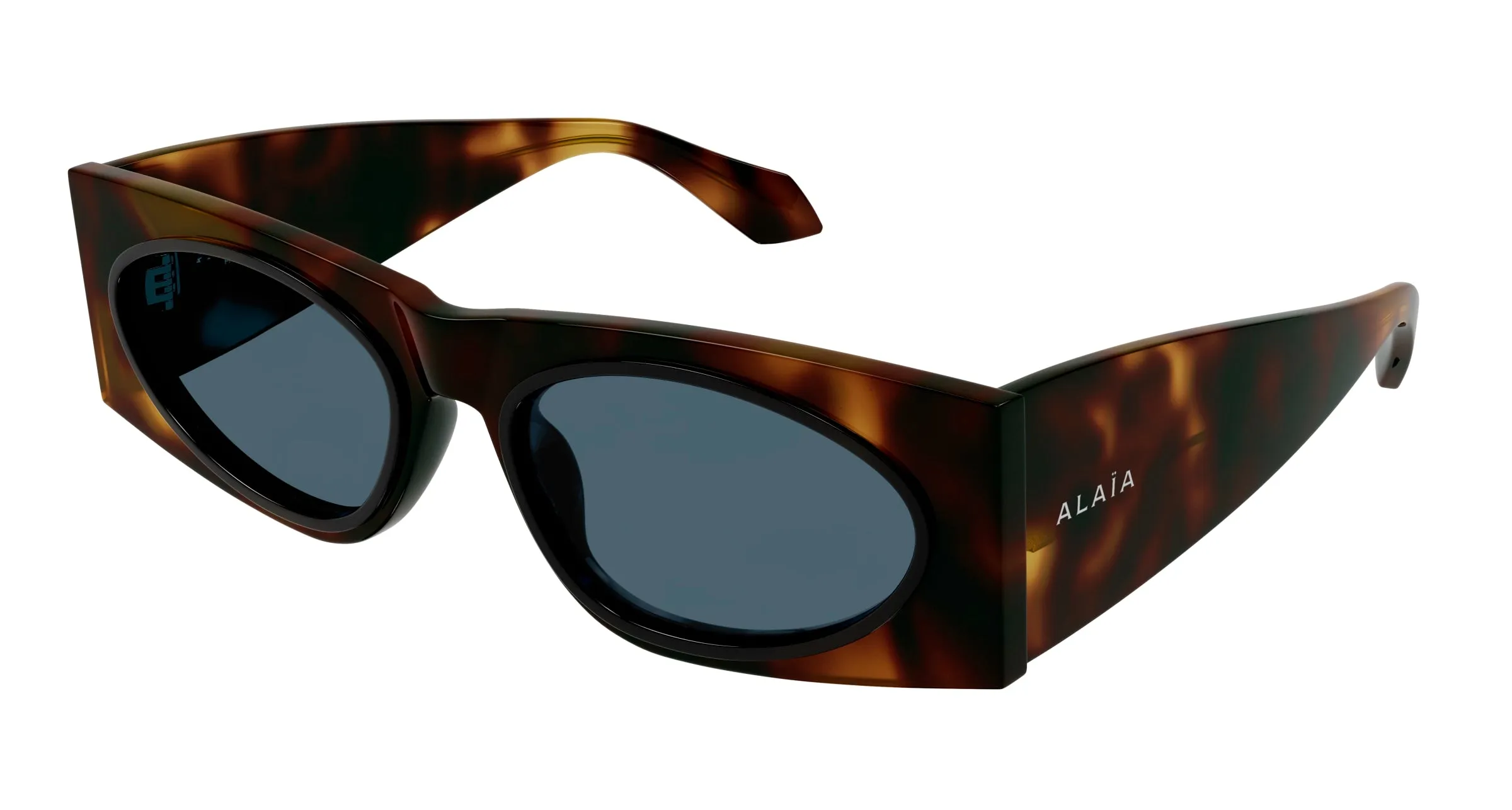 AZZEDINE ALAÏA AA0085S 004 Occhiali da sole Acetato Havana Blu Cat Eye - immagine 1
