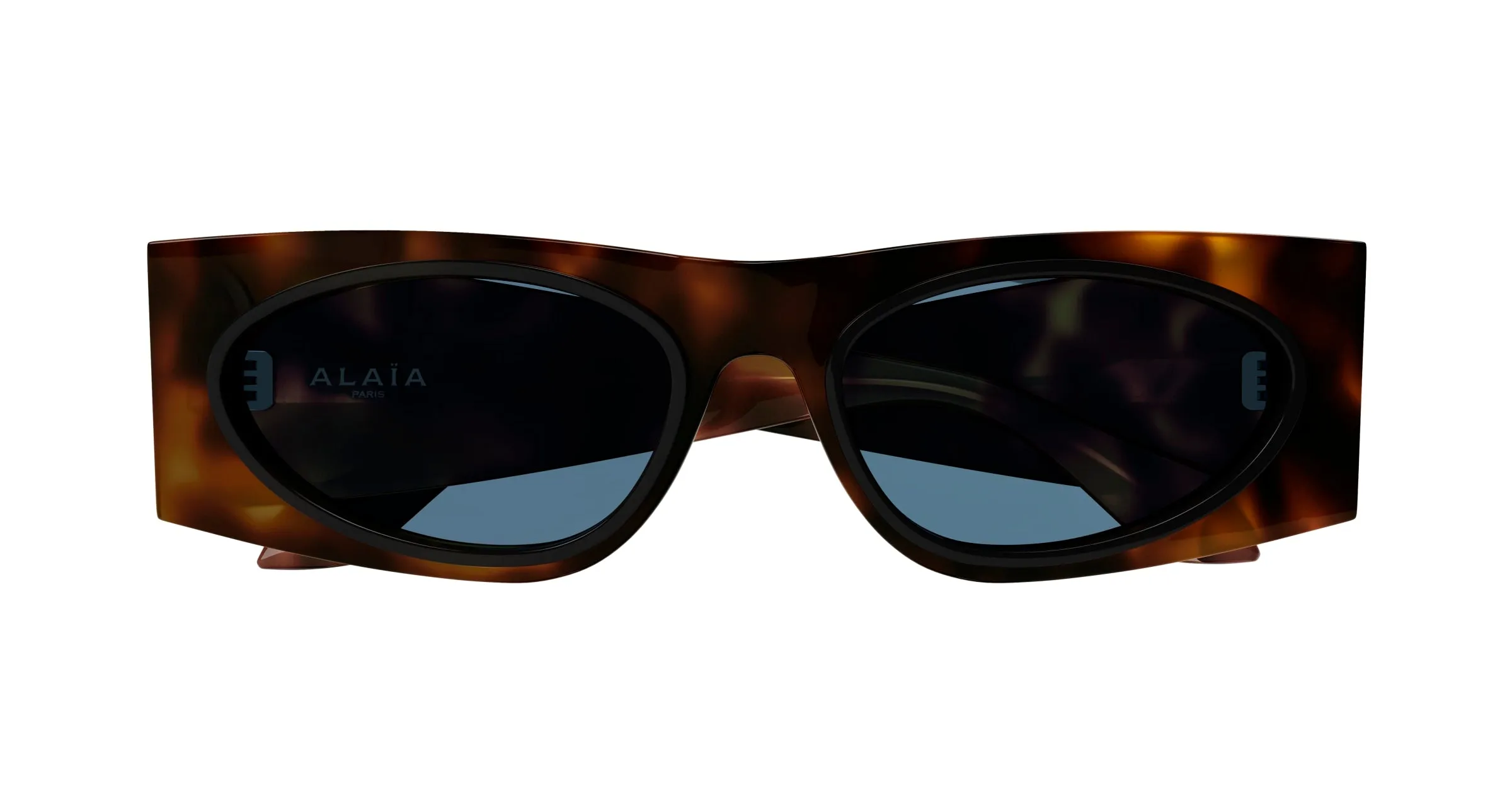 AZZEDINE ALAÏA AA0085S 004 Occhiali da sole Acetato Havana Blu Cat Eye - immagine 2