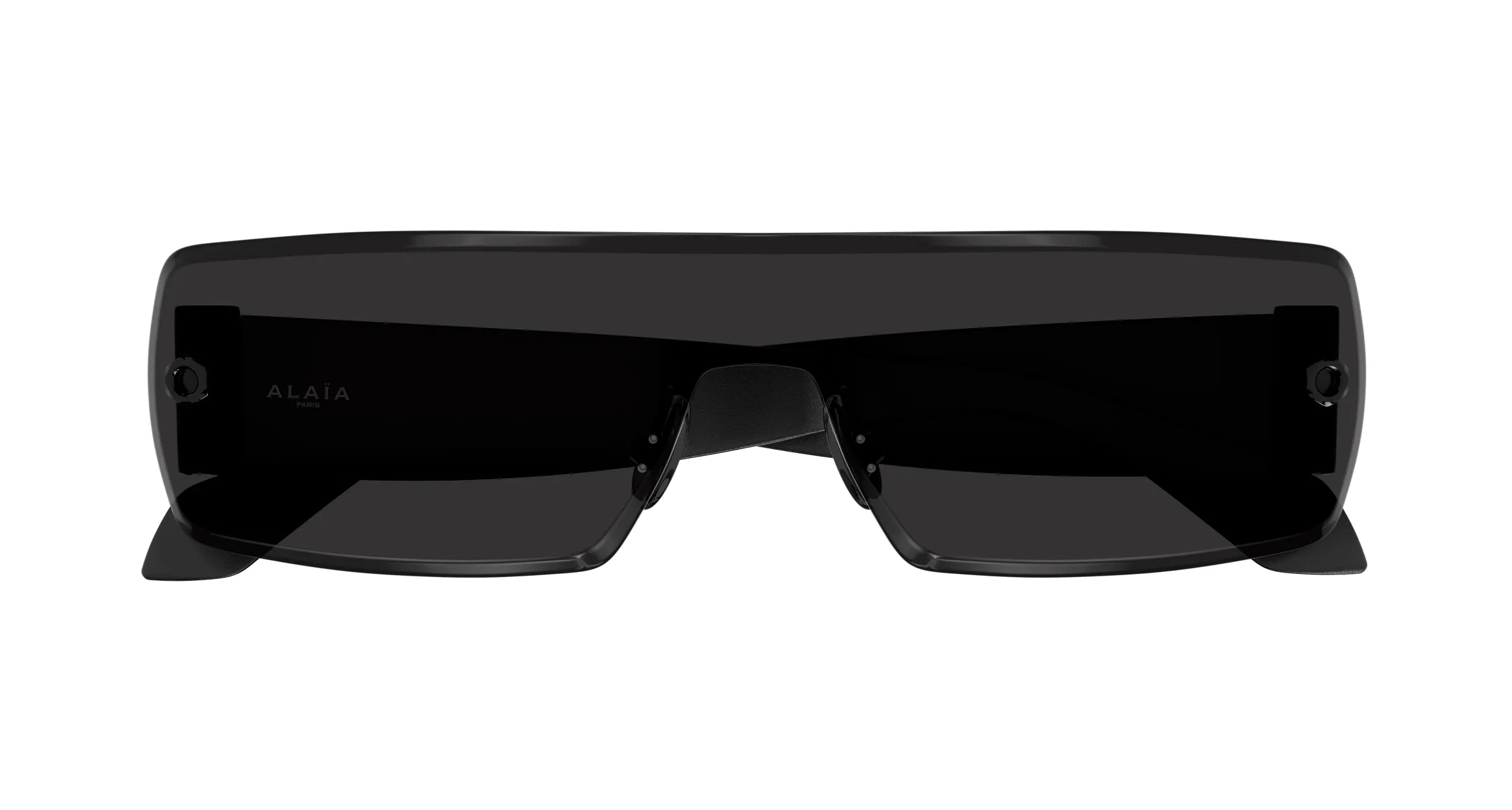 AZZEDINE ALAÏA AA0083S 001 Occhiali da sole Metallo Nero Grigio Squadrata - immagine 2