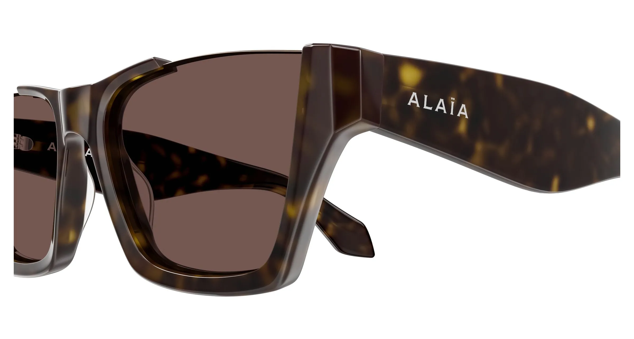AZZEDINE ALAÏA AA0081S 005 Occhiali da sole Acetato Havana Marrone Squadrata - immagine 3