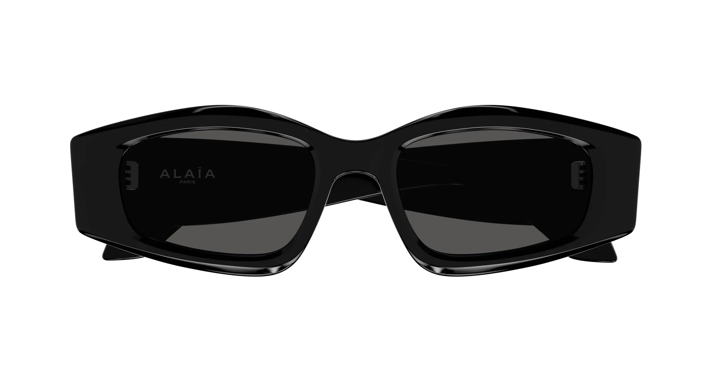 AZZEDINE ALAÏA AA0079S 001 Occhiali da sole Acetato Nero Grigio Geometrica - immagine 2