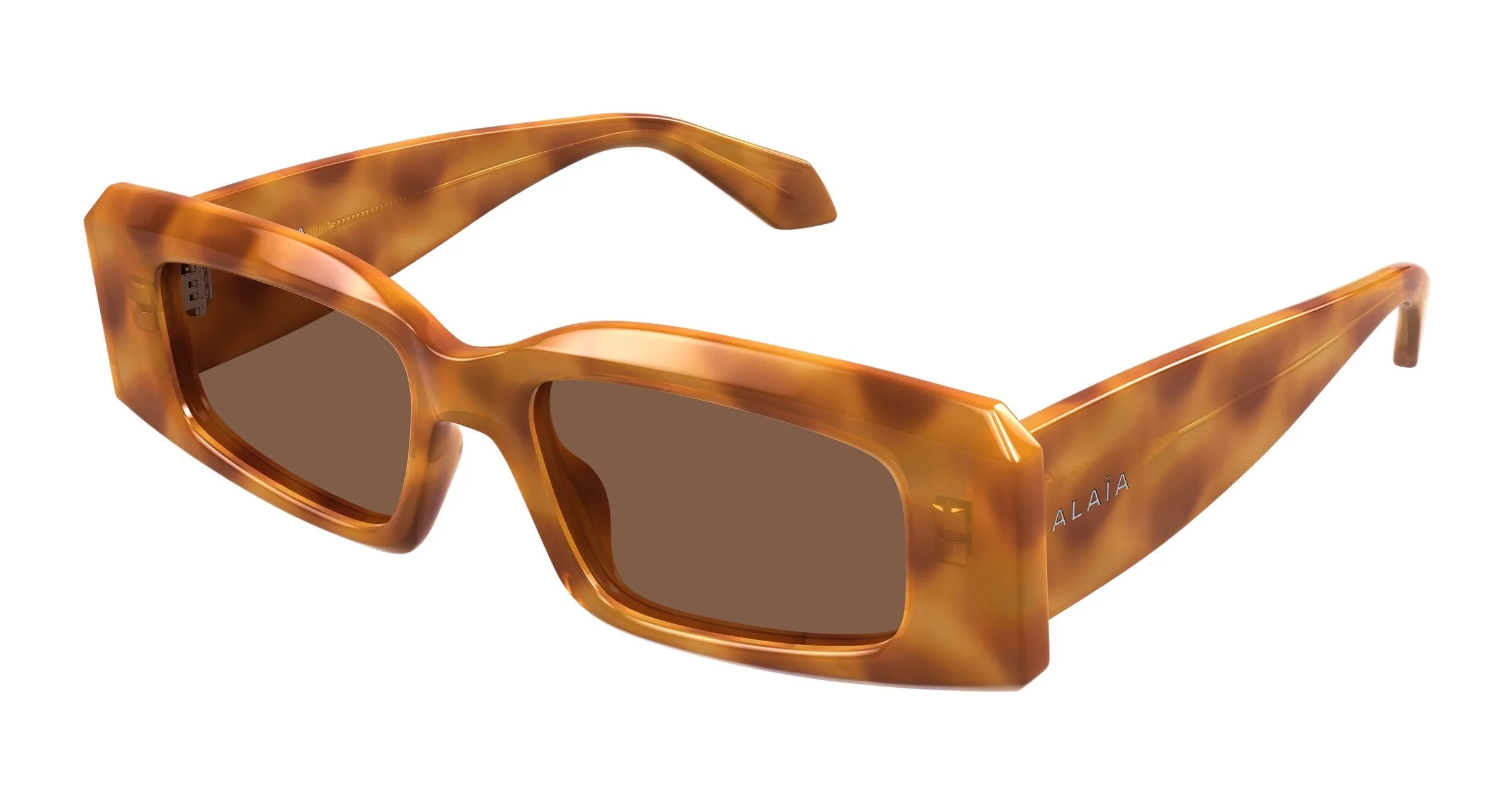 AZZEDINE ALAÏA AA0078S 010 Occhiali da sole Acetato Havana Marrone Geometrica - immagine 1