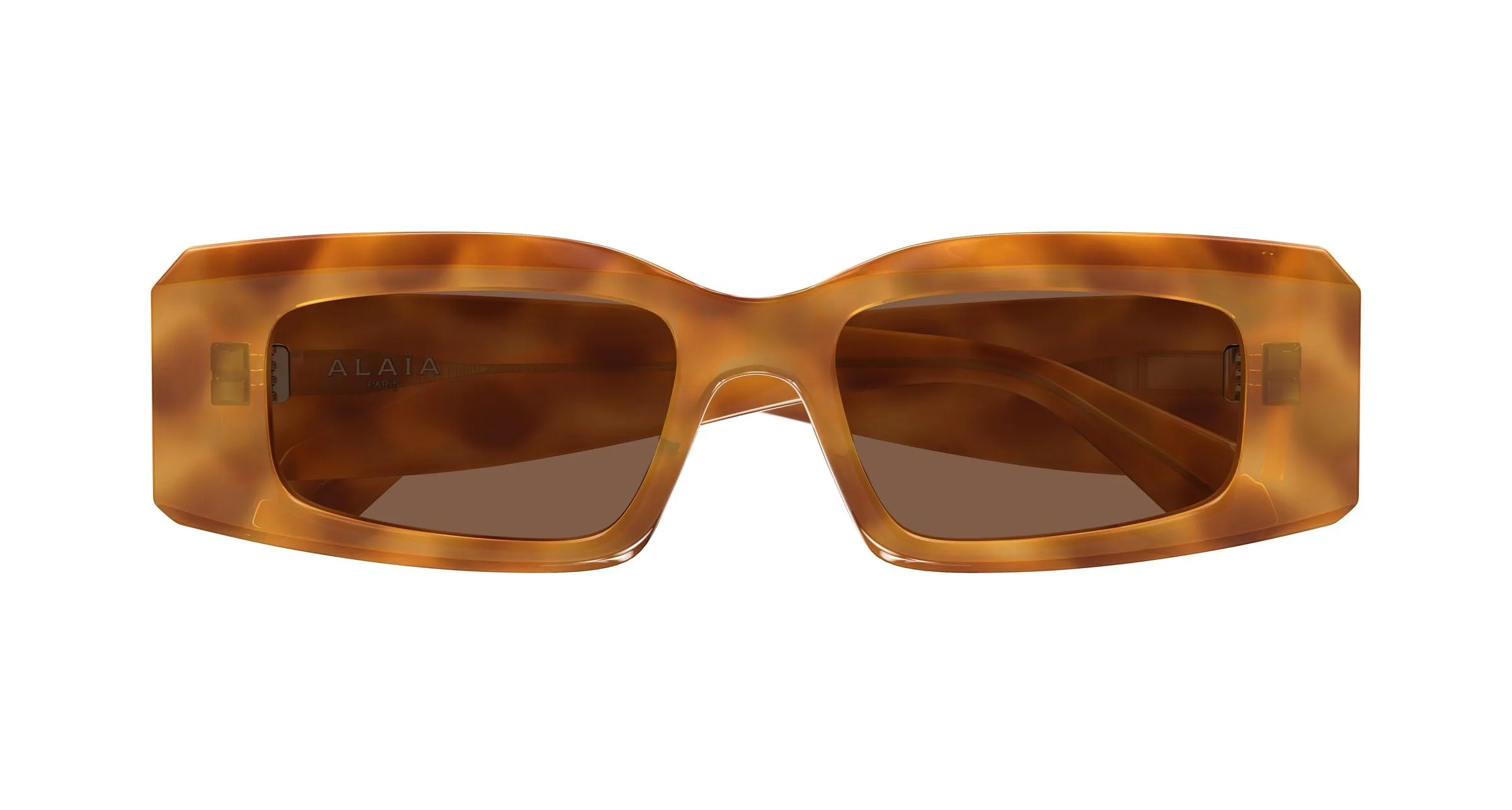 AZZEDINE ALAÏA AA0078S 010 Occhiali da sole Acetato Havana Marrone Geometrica - immagine 2