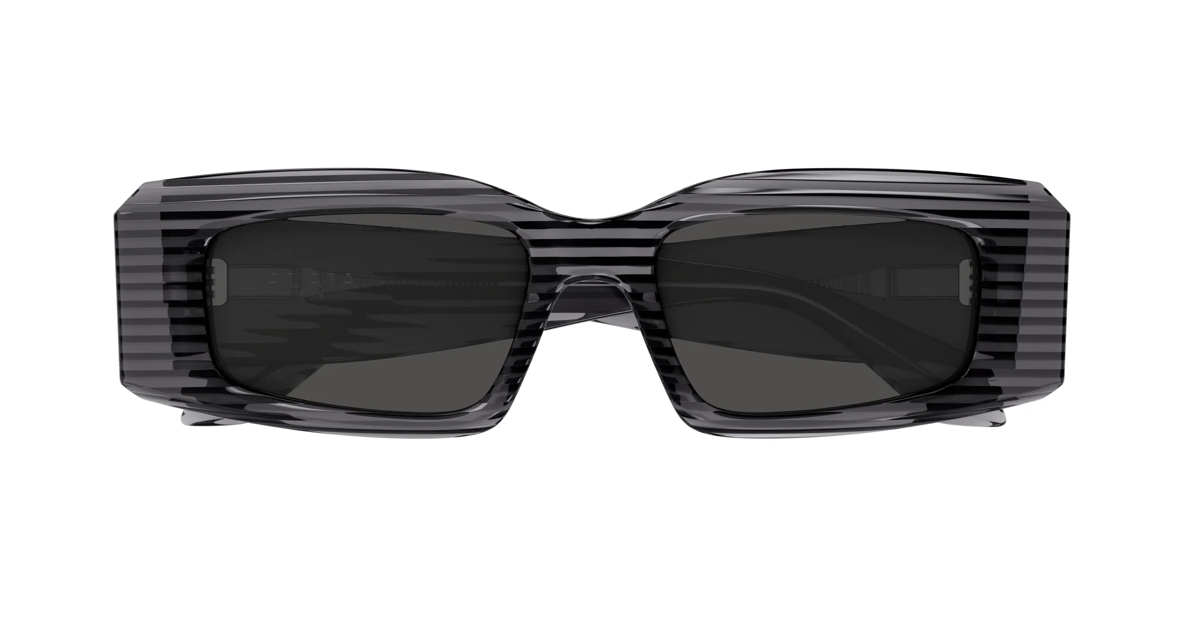 AZZEDINE ALAÏA AA0078S 006 Occhiali da sole Acetato Grigio Grigio Geometrica - immagine 2