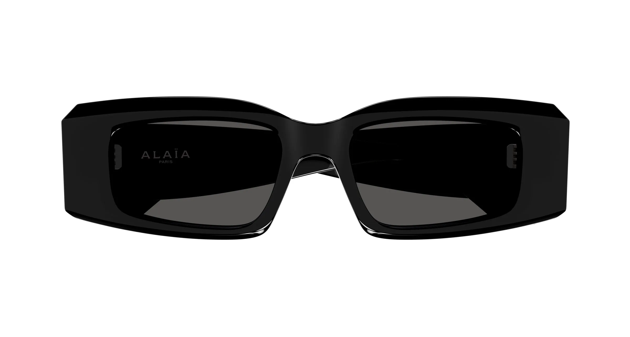 AZZEDINE ALAÏA AA0078S 001 Occhiali da sole Acetato Nero Grigio Geometrica - immagine 2