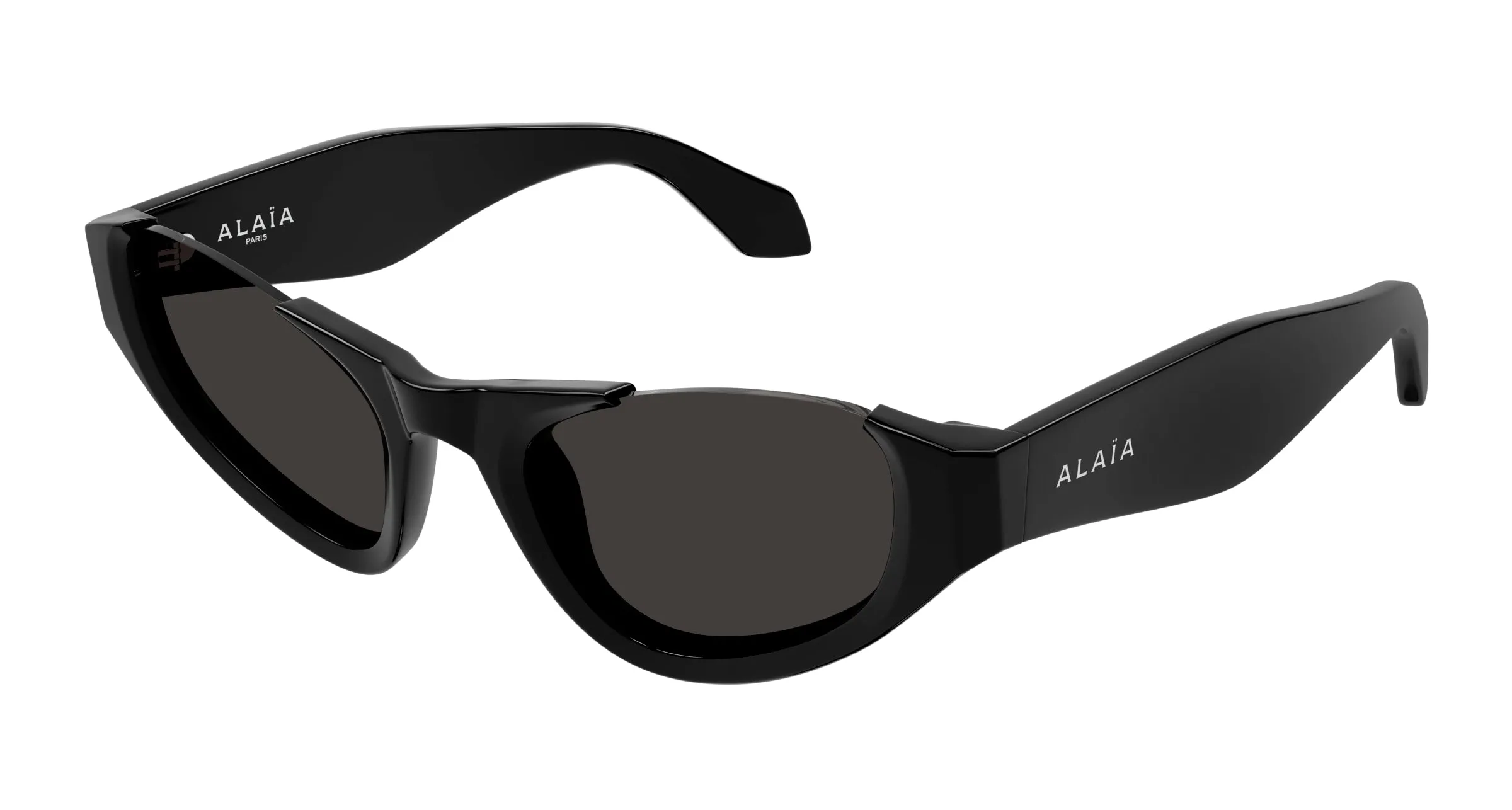 AZZEDINE ALAÏA AA0076S 001 Occhiali da sole Acetato Nero Grigio Cat Eye - immagine 1