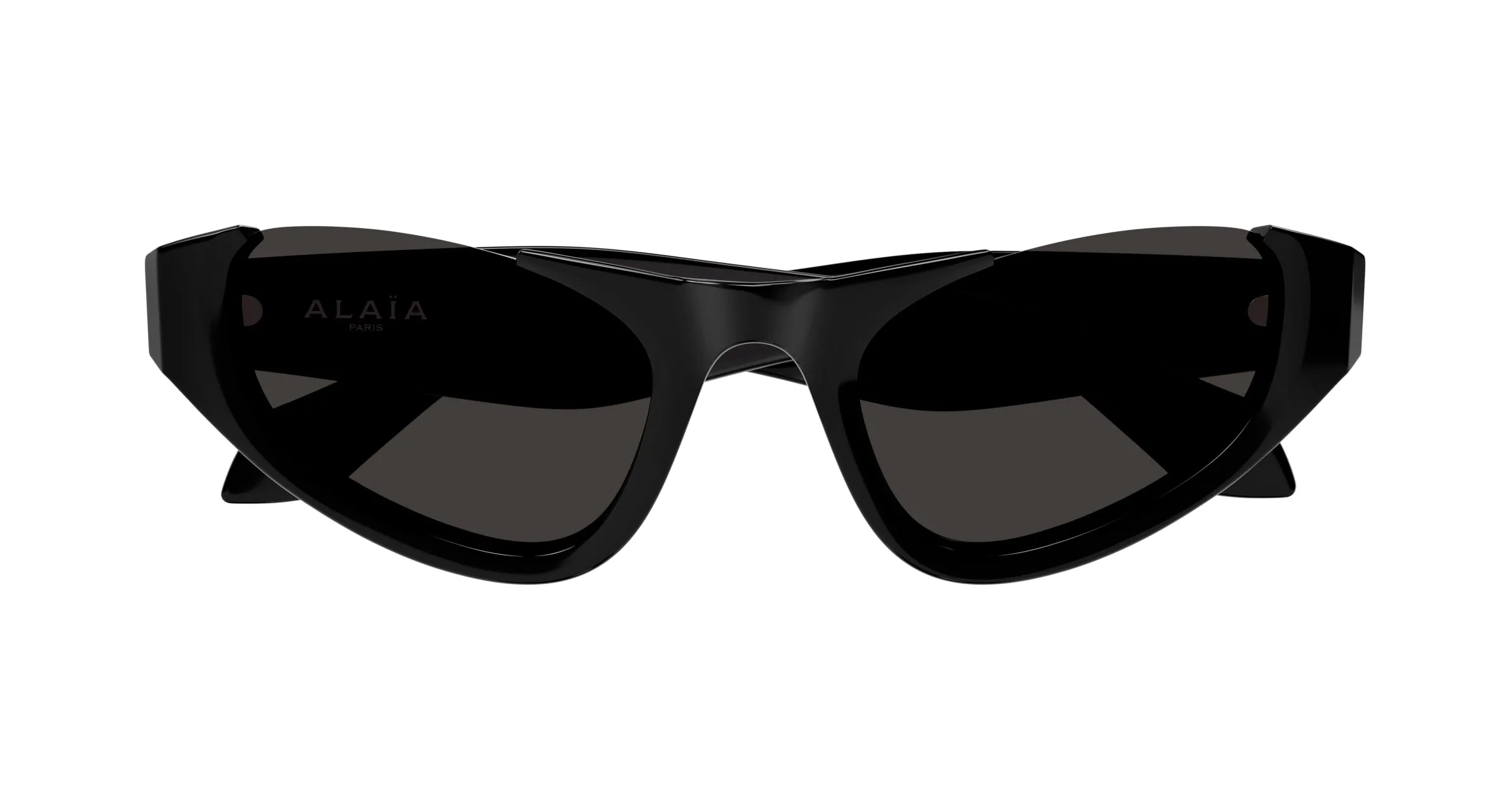 AZZEDINE ALAÏA AA0076S 001 Occhiali da sole Acetato Nero Grigio Cat Eye - immagine 2