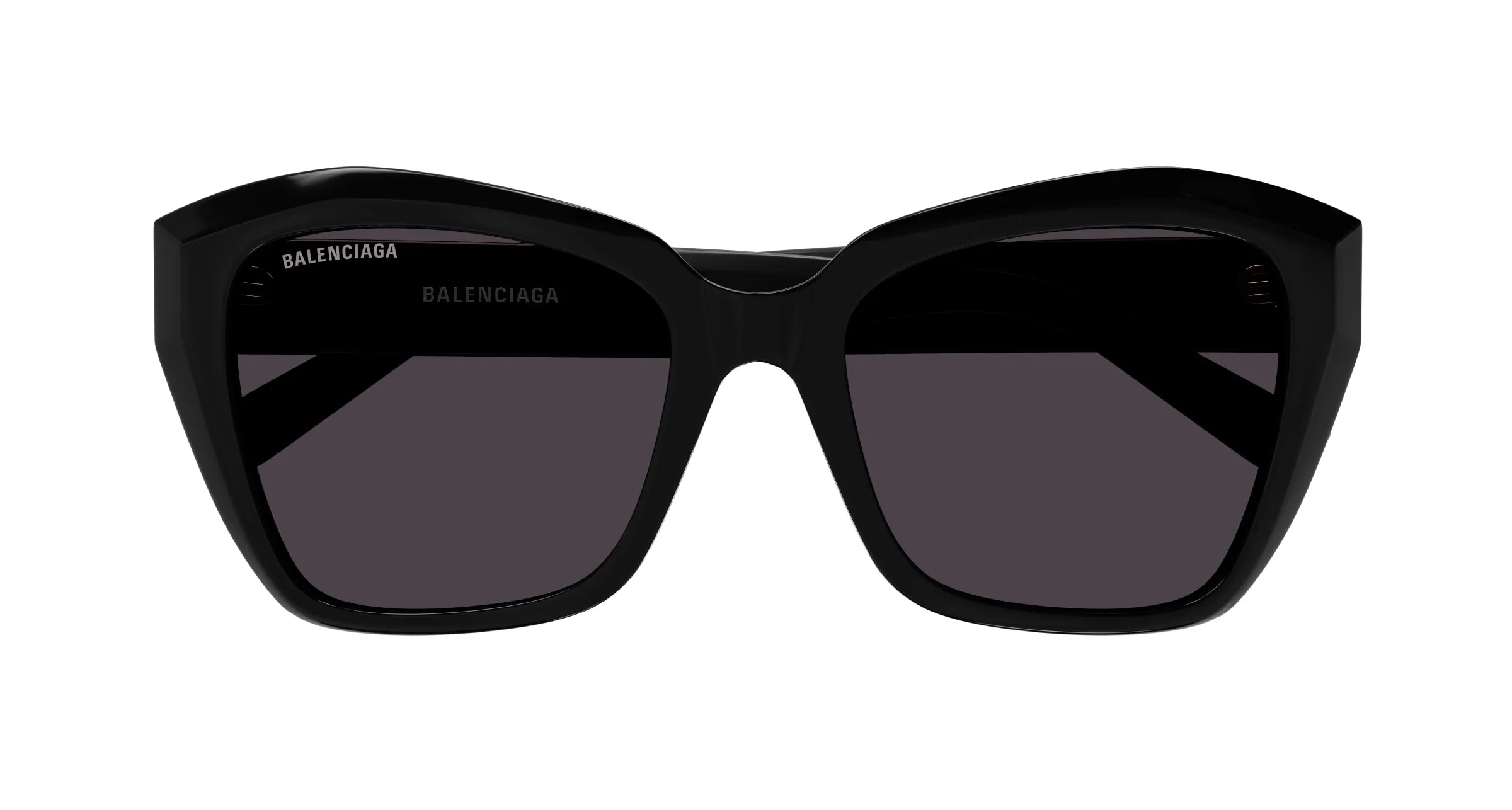 Balenciaga BB0273SA 001 Occhiali da sole Acetato Nero Grigio Farfalla - immagine 2