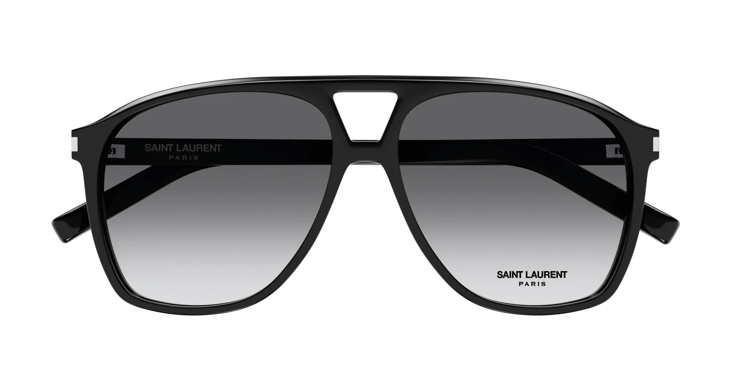 SAINT LAURENT SL 596 DUNE 006 Occhiali da sole Acetato Nero Grigio Pilot Sfumato - immagine 3