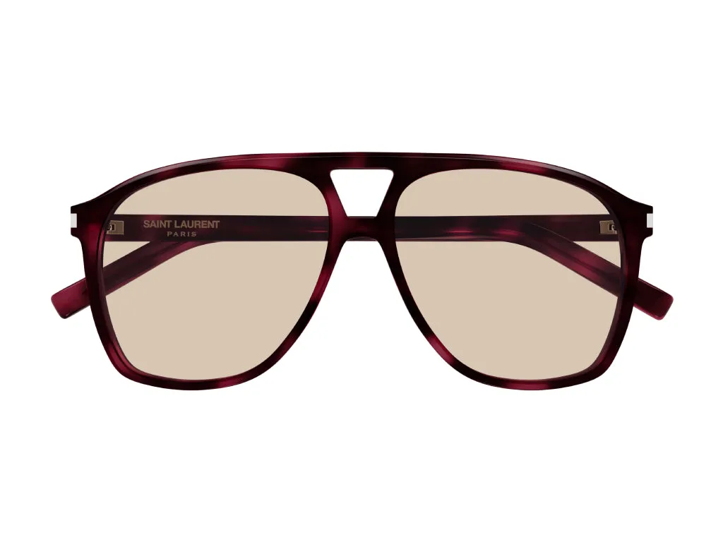 SAINT LAURENT SL 596 DUNE 003 Occhiali da sole Acetato Havana Marrone Pilot - immagine 2