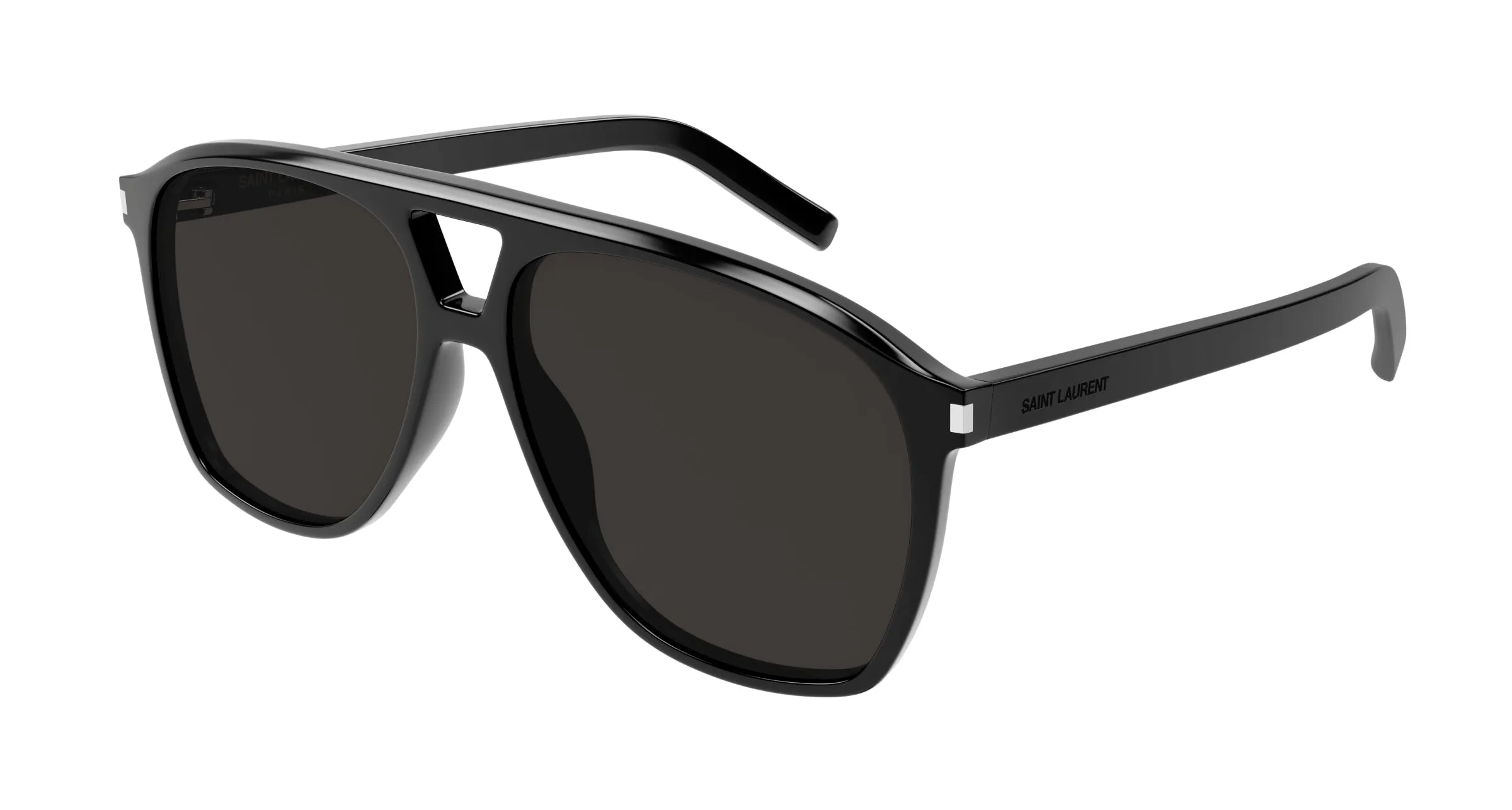 SAINT LAURENT SL 596 DUNE 001 Occhiali da sole Acetato Nero Nero Pilot - immagine 1
