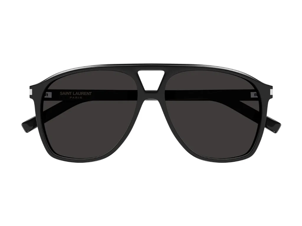 SAINT LAURENT SL 596 DUNE 001 Occhiali da sole Acetato Nero Nero Pilot - immagine 2