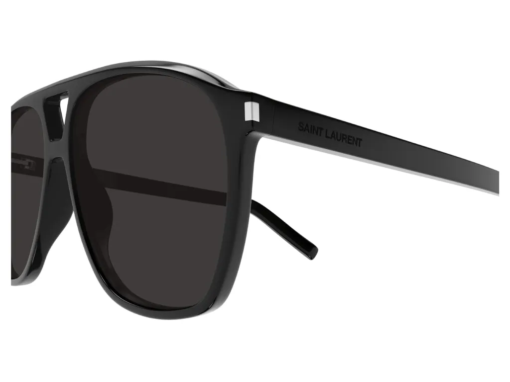SAINT LAURENT SL 596 DUNE 001 Occhiali da sole Acetato Nero Nero Pilot - immagine 4