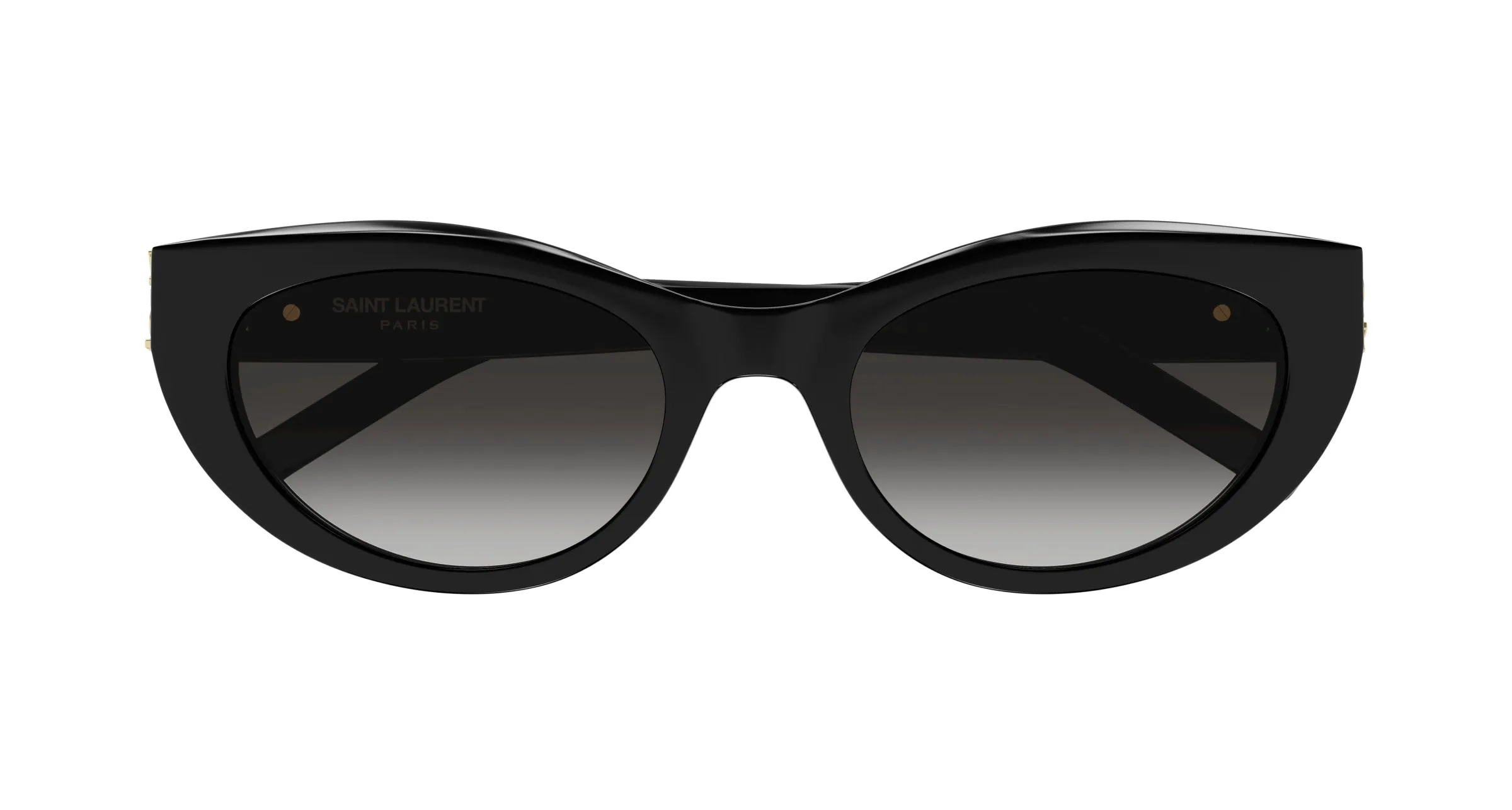 SAINT LAURENT SL M115 002 Occhiali da sole Acetato Nero Grigio Cat Eye Sfumato - immagine 3