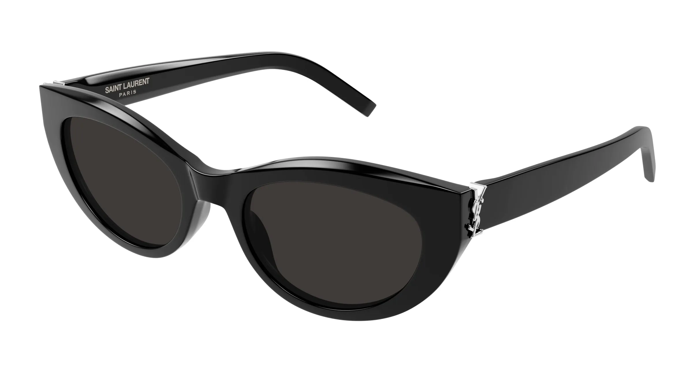 SAINT LAURENT SL M115 001 Occhiali da sole Acetato Nero Nero Cat Eye - immagine 1
