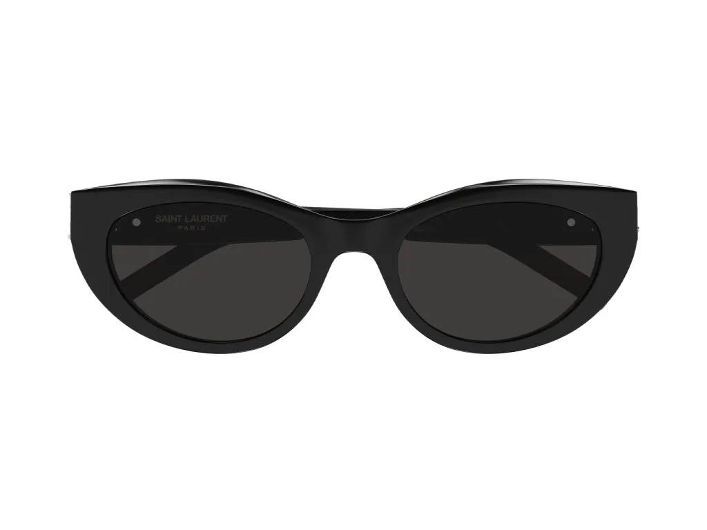 SAINT LAURENT SL M115 001 Occhiali da sole Acetato Nero Nero Cat Eye - immagine 2