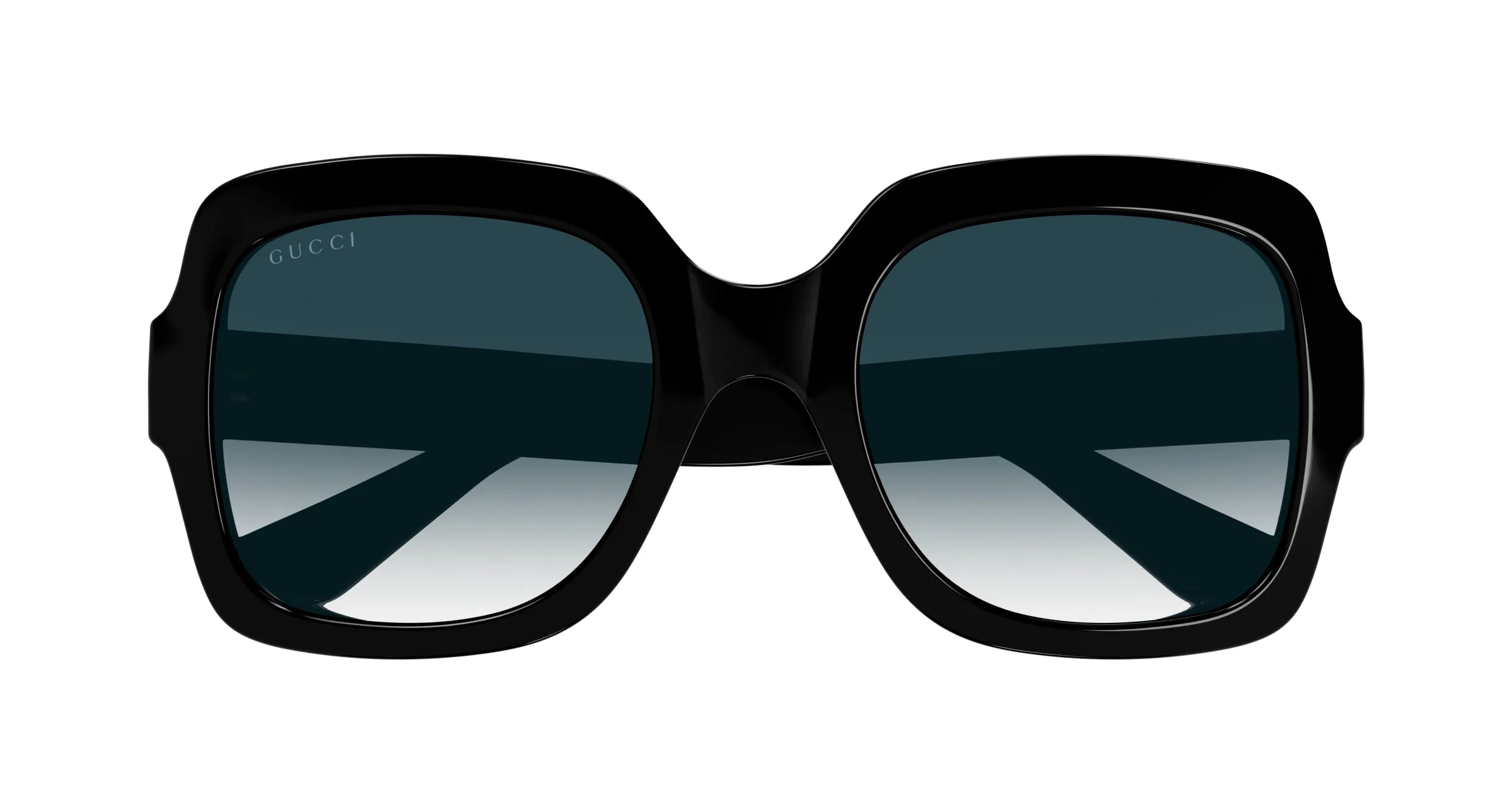 Gucci GG1337S 001 Occhiali da sole Plastica Nero Grigio Oversize Sfumato - immagine 3