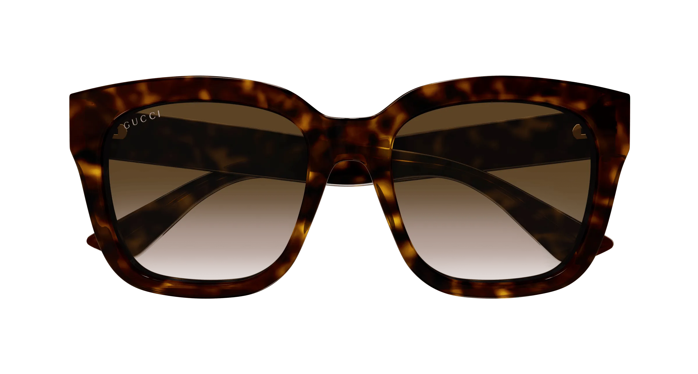 Gucci GG1338SK 002 Occhiali da sole Iniettato Havana Marrone Squadrata Normale Sfumato - immagine 2