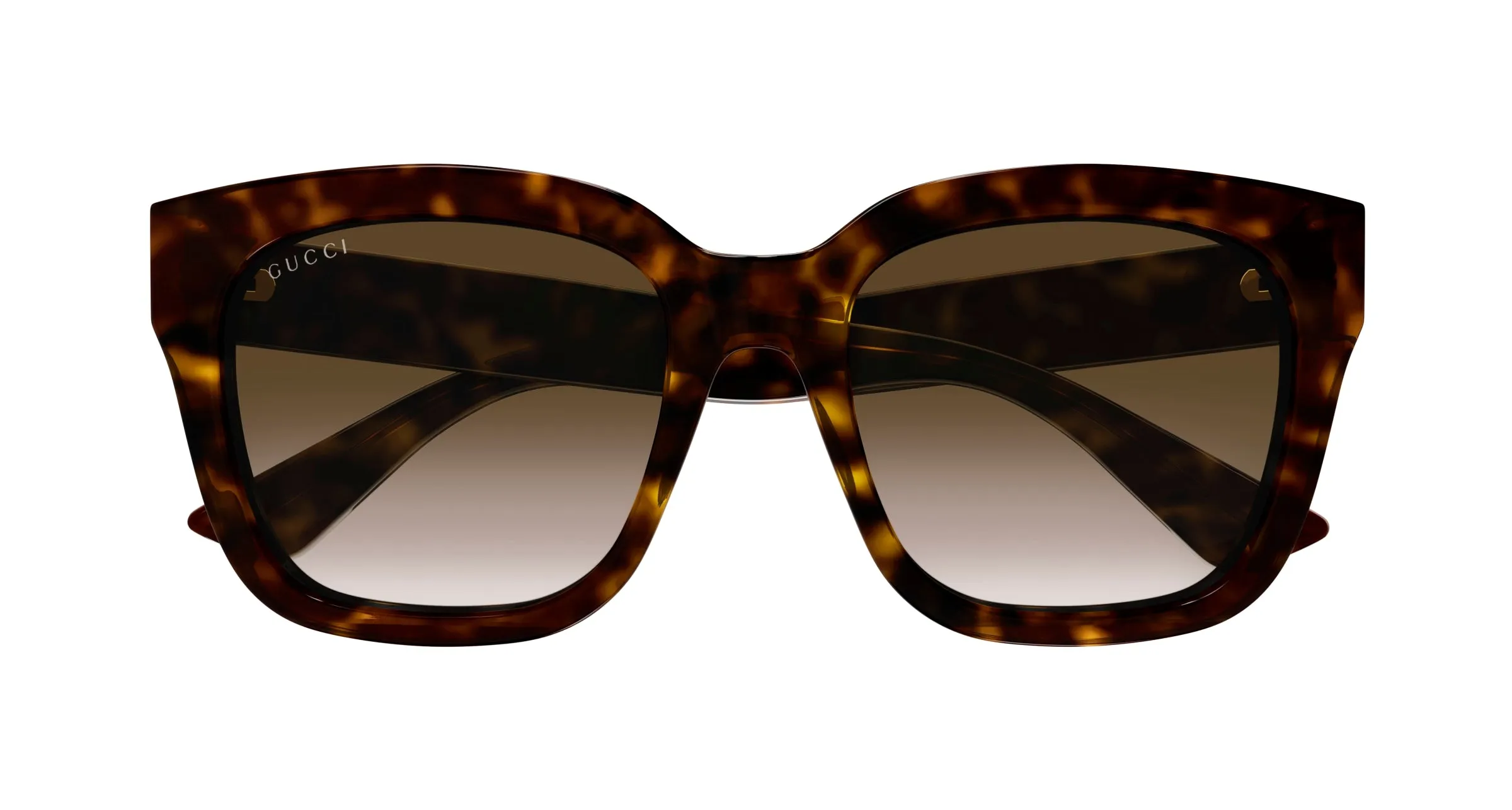 Gucci GG1338SK 002 Occhiali da sole Iniettato Havana Marrone Squadrata Normale Sfumato - immagine 3