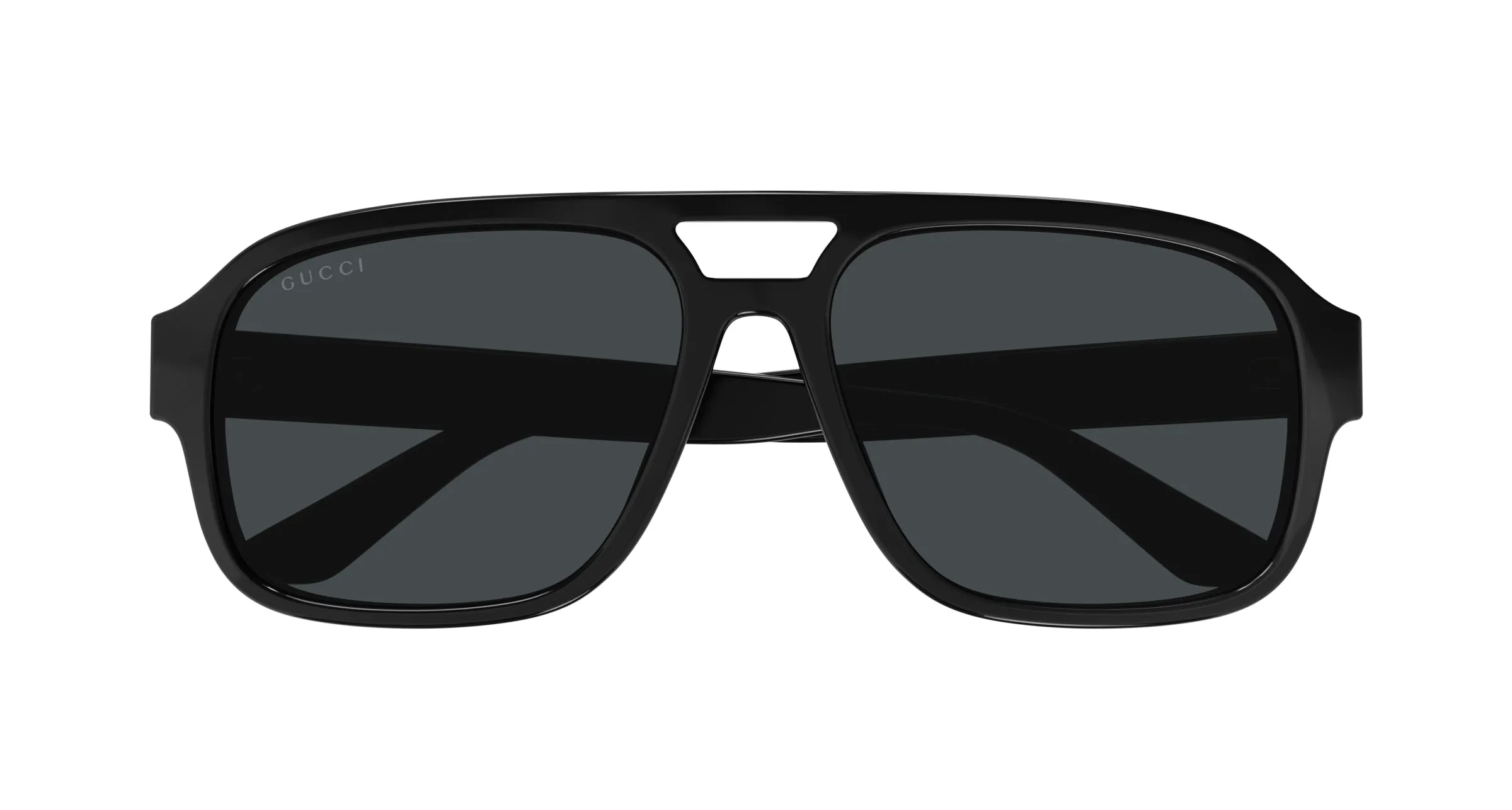 Gucci GG1342S 001 Occhiali da sole Plastica Nero Grigio Pilot - immagine 3