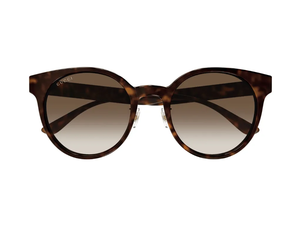 Gucci GG1339SK 003 Occhiali da sole Plastica Havana Marrone Rotonda Sfumato - immagine 2