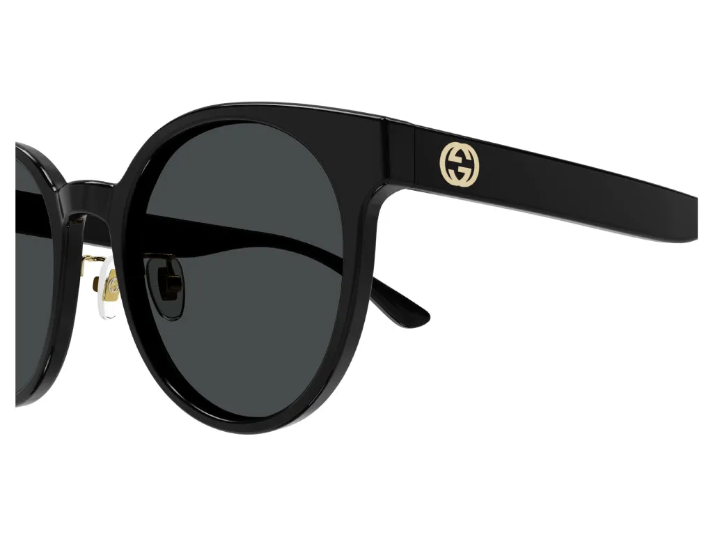 Gucci GG1339SK 001 Occhiali da sole Plastica Nero Grigio Rotonda - immagine 4