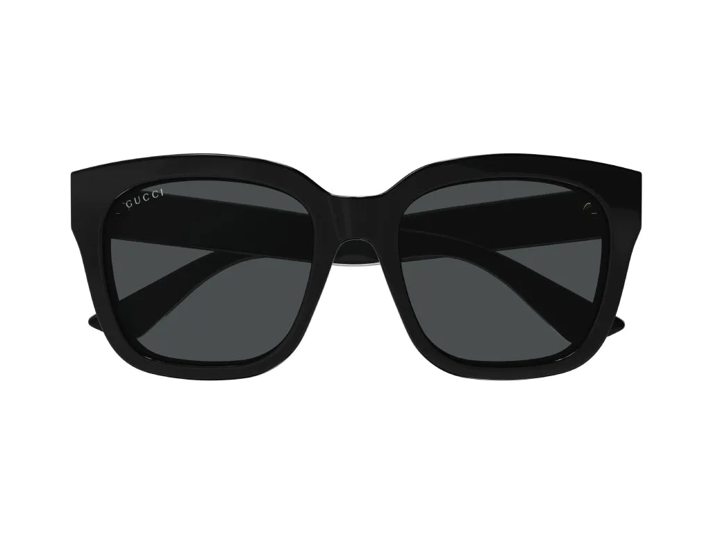 Gucci GG1338S 001 Occhiali da sole Plastica Nero Grigio Squadrata - immagine 2