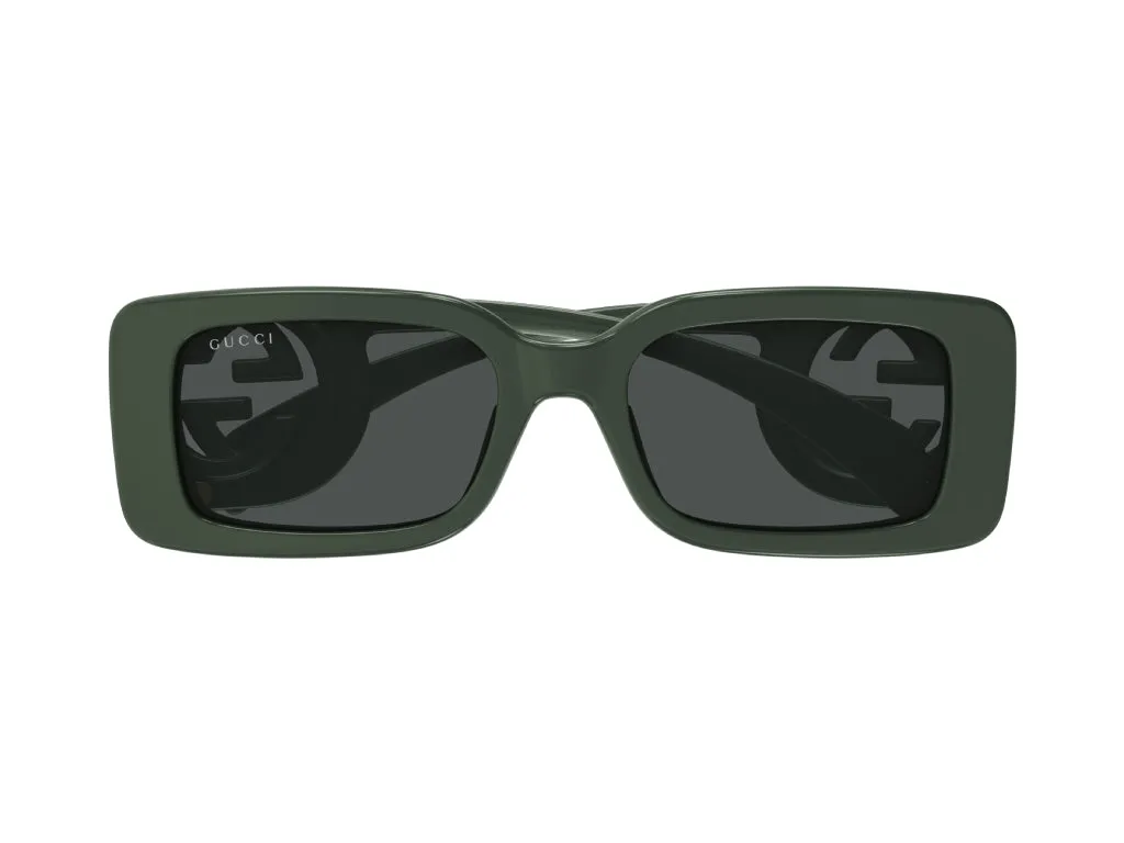 Gucci Donna GG1325S 003 Occhiali da sole Plastica Grigio Grigio Squadrata - immagine 2