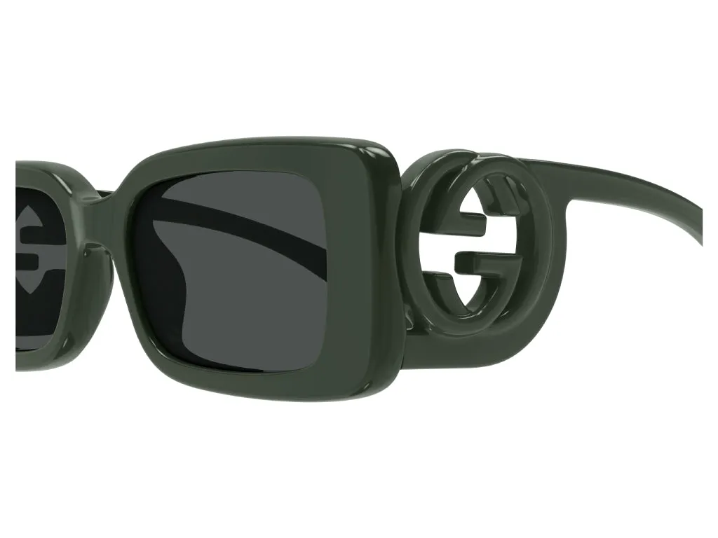Gucci Donna GG1325S 003 Occhiali da sole Plastica Grigio Grigio Squadrata - immagine 3