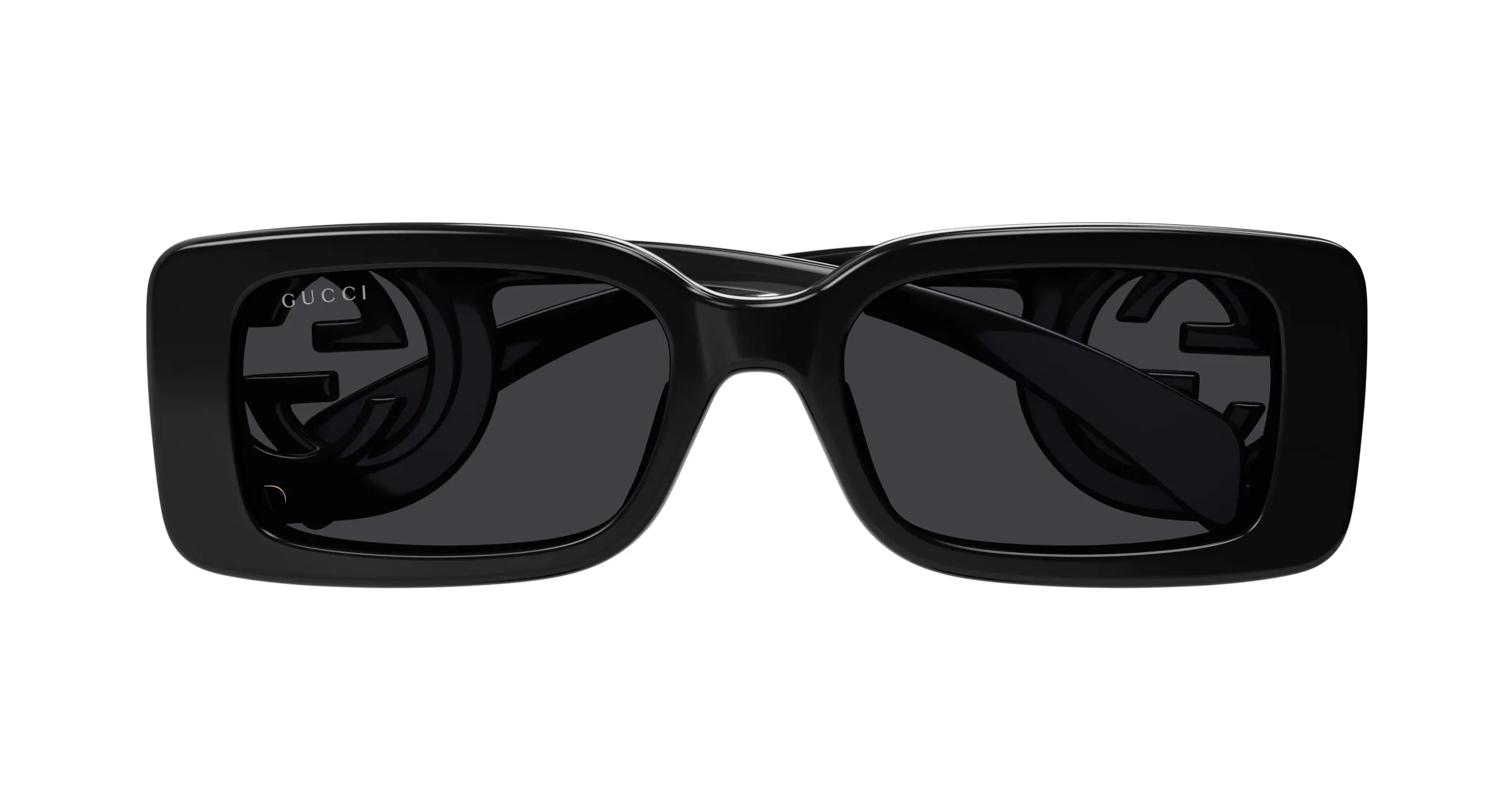 Gucci GG1325S 001 Occhiali da sole Plastica Nero Grigio Squadrata - immagine 3