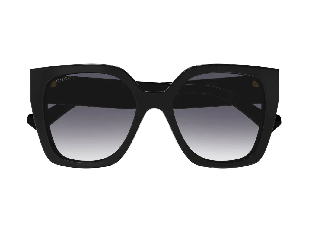 Gucci GG1300S 004 Occhiali da sole Plastica Nero Grigio Squadrata Sfumato - immagine 2