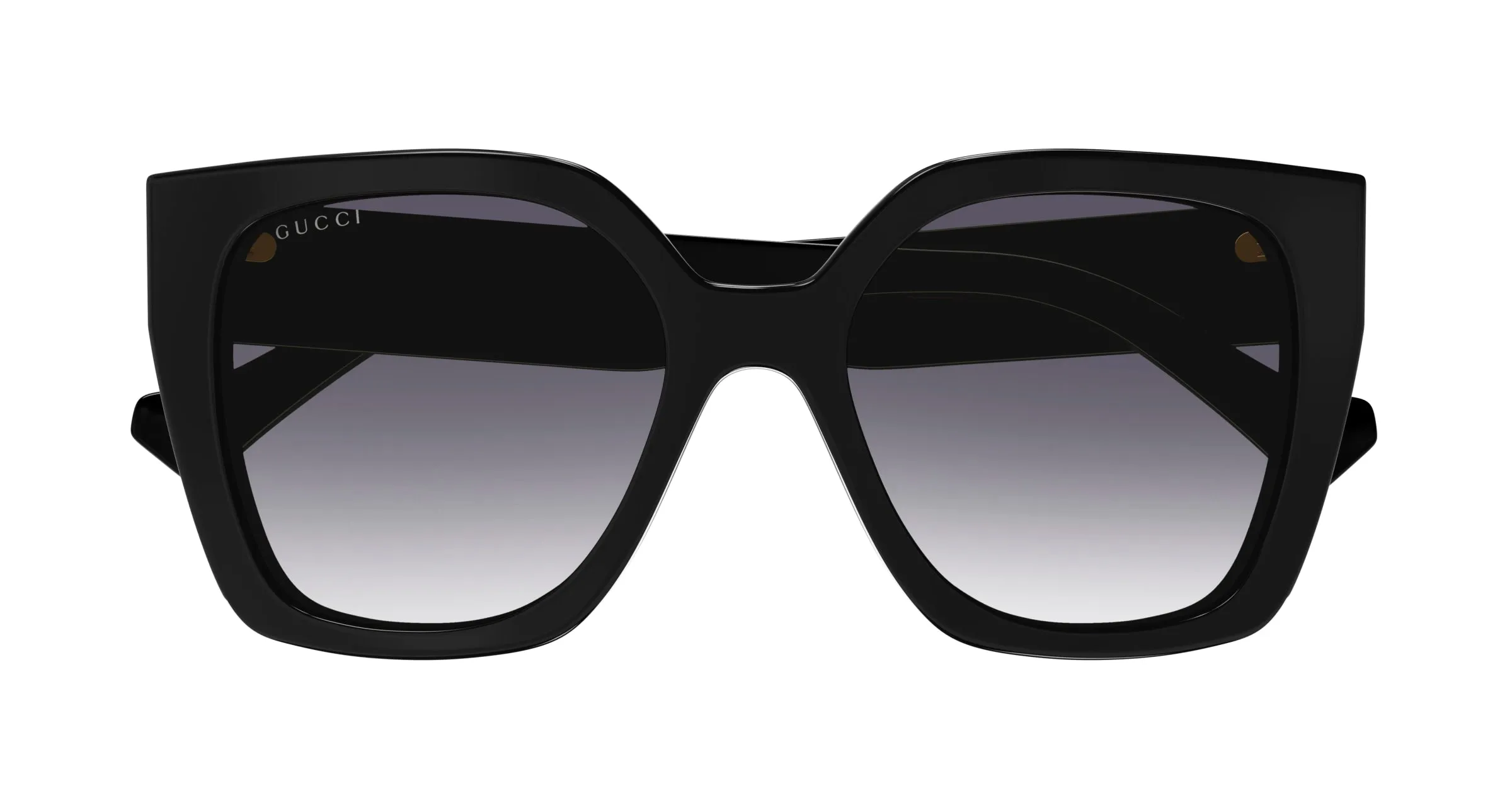 Gucci GG1300S 004 Occhiali da sole Plastica Nero Grigio Squadrata Sfumato - immagine 3