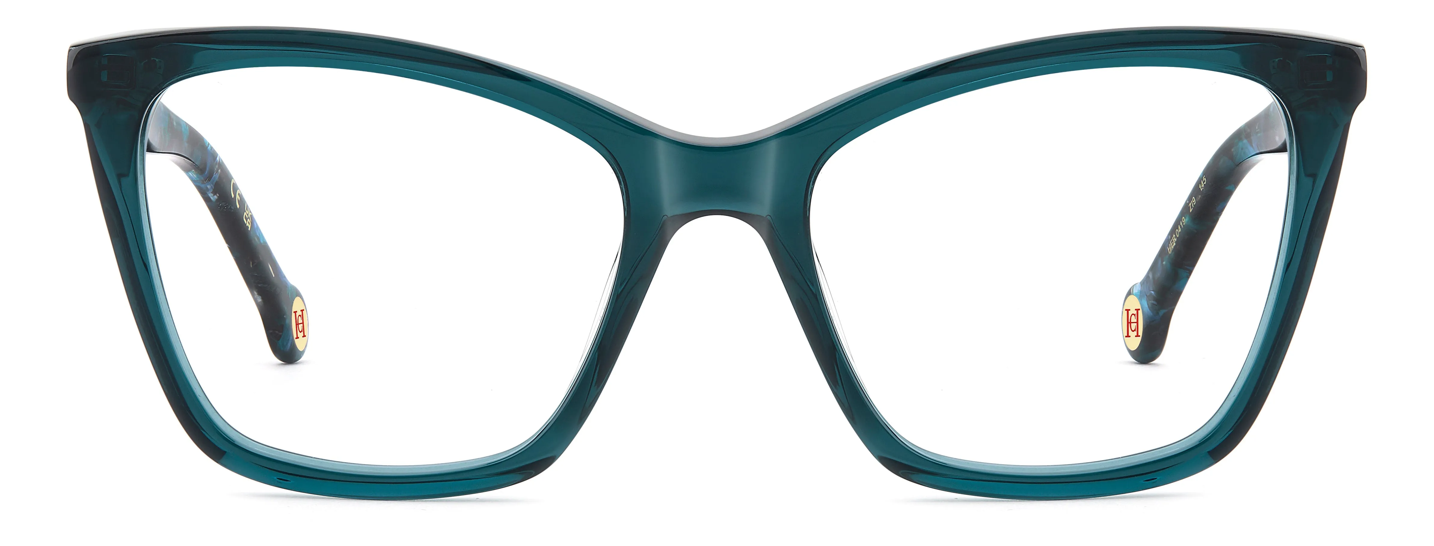 Carolina Herrera HER 0419 ZI9 Montature da vista Acetato Verde Squadrata Normale - immagine 2