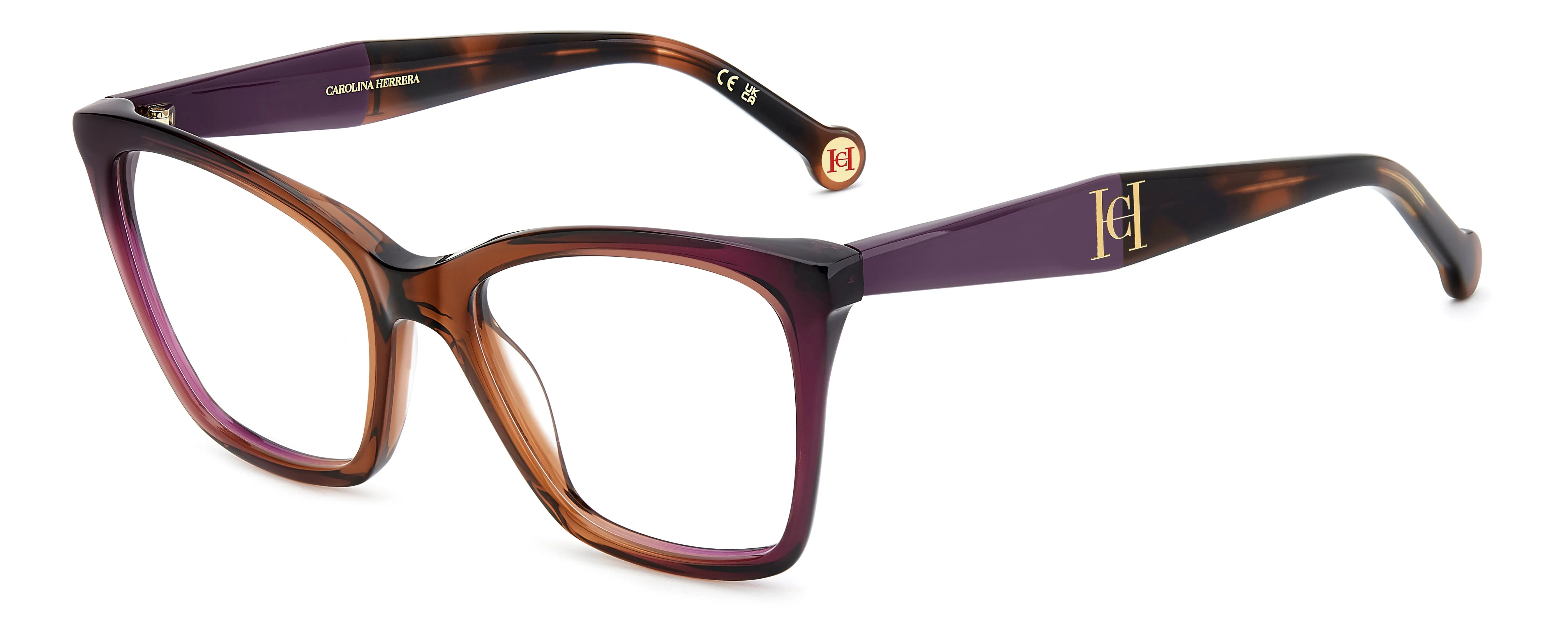 Carolina Herrera HER 0419 E53 Montature da vista Acetato Viola Squadrata Normale - immagine 1