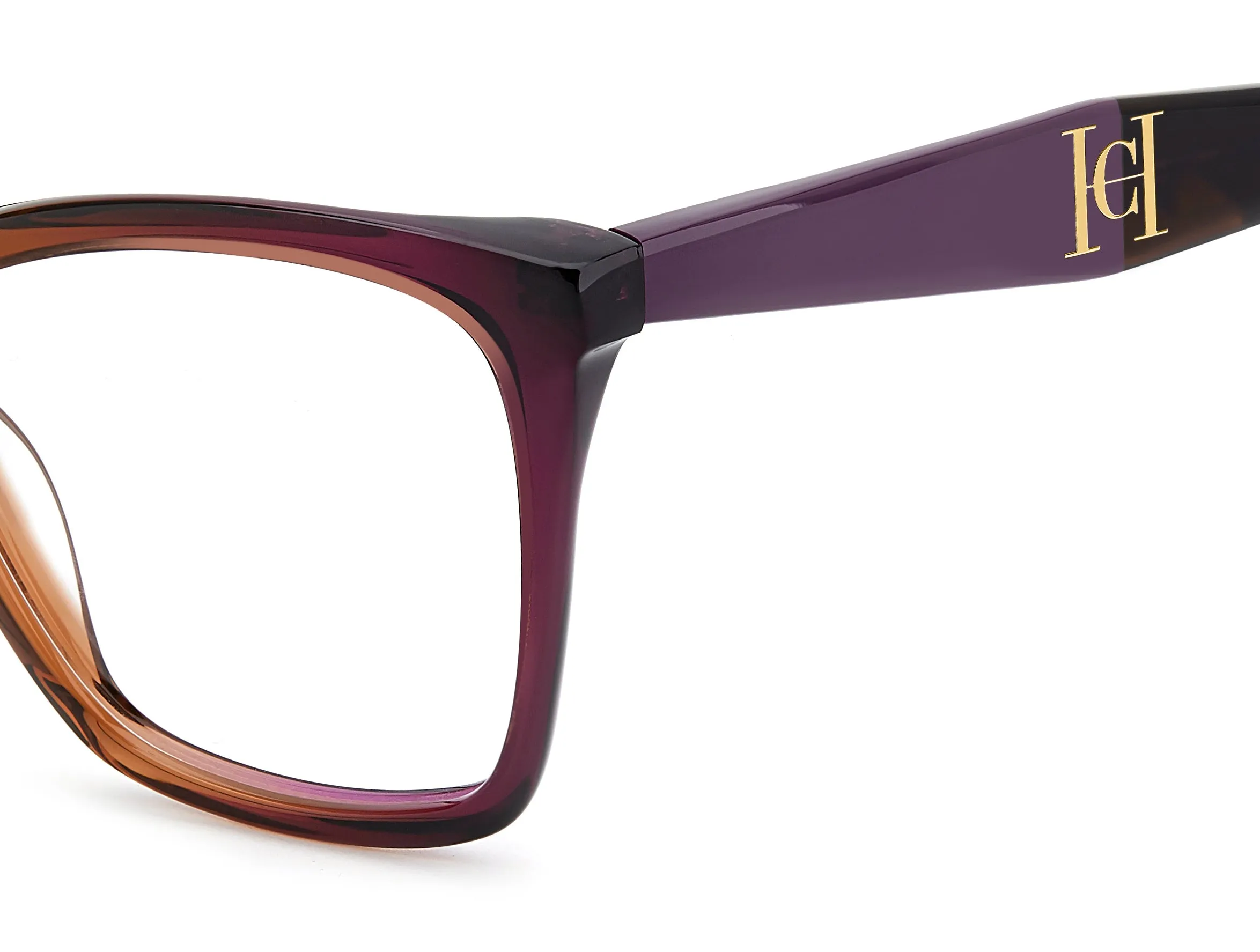 Carolina Herrera HER 0419 E53 Montature da vista Acetato Viola Squadrata Normale - immagine 3