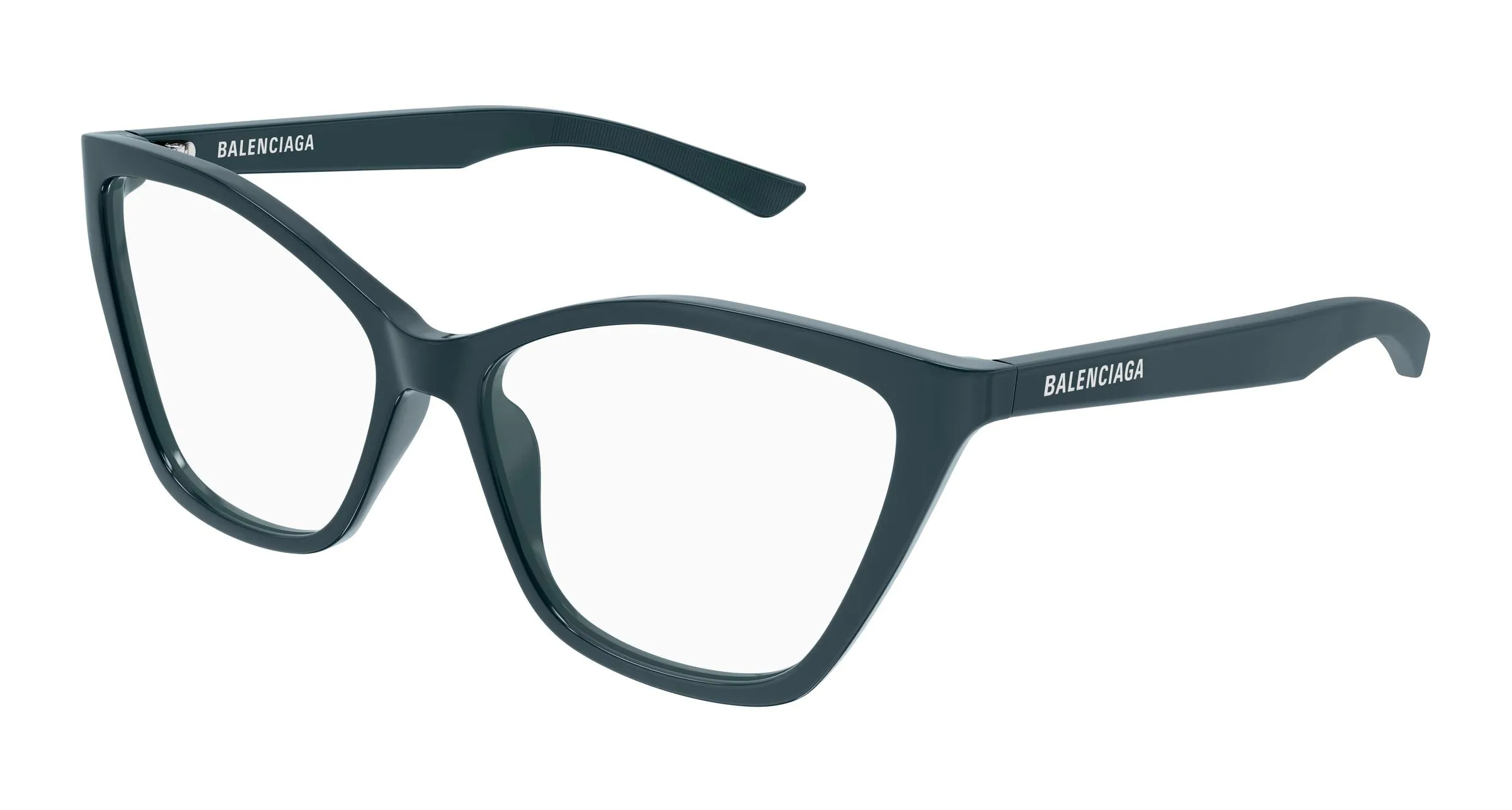 Balenciaga BB0405O 006 Montature da vista Acetato Blu Trasparente Farfalla - immagine 1