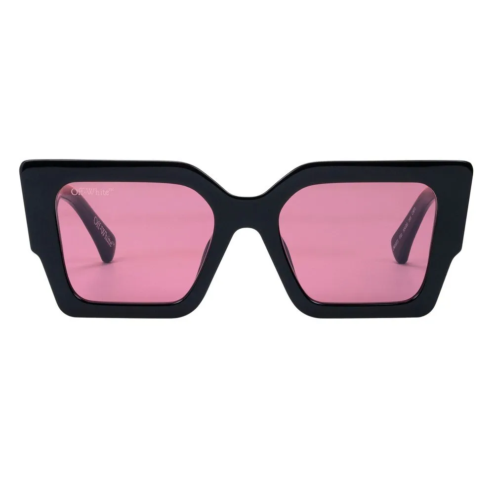 Off-White OW1072 CATALINA 021 Occhiali da sole Acetato Nero Rosso Cat Eye Normale - immagine 2