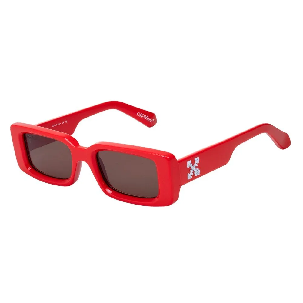 Off-White OW1071 ARTHUR 326 Occhiali da sole Acetato Rosso Marrone Squadrata Normale - immagine 1