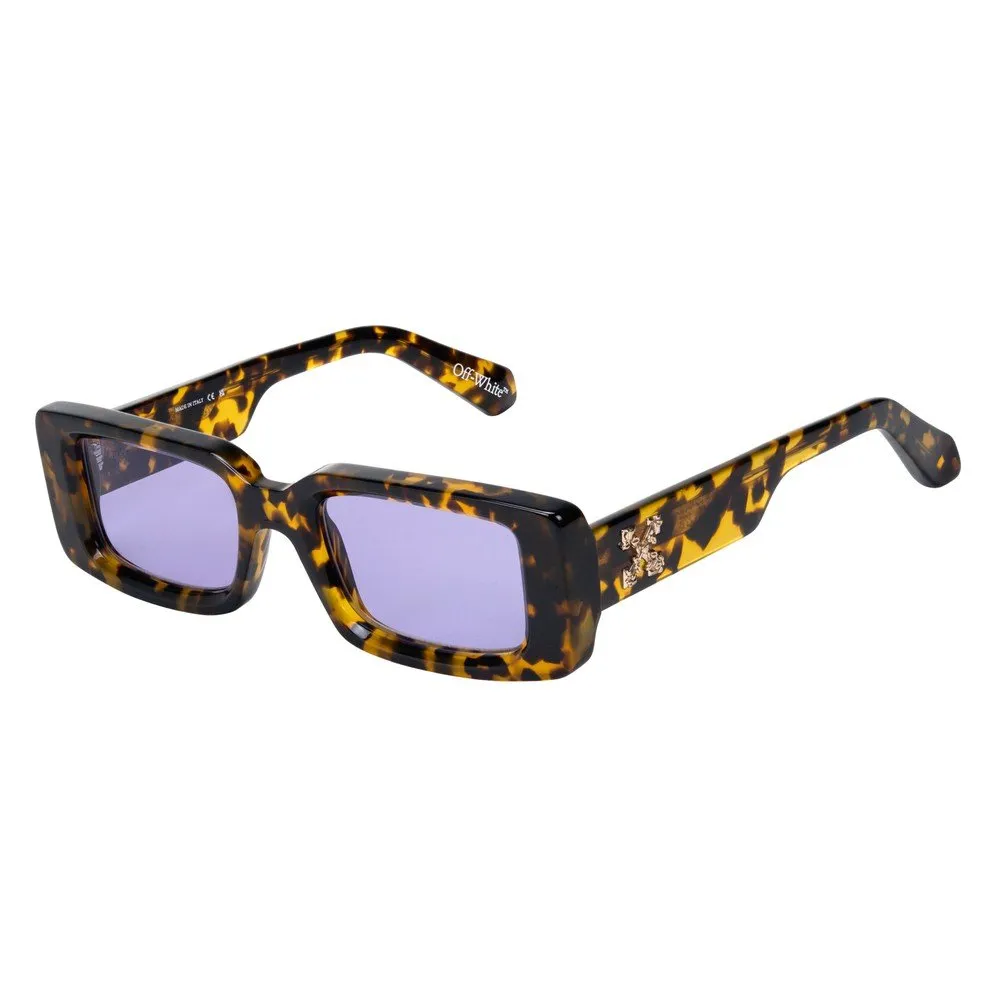 Off-White OW1071 ARTHUR 120 Occhiali da sole Acetato Havana Viola Squadrata Normale - immagine 1